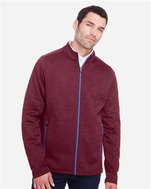 Model Burgundy Heather/ Olympic Blue