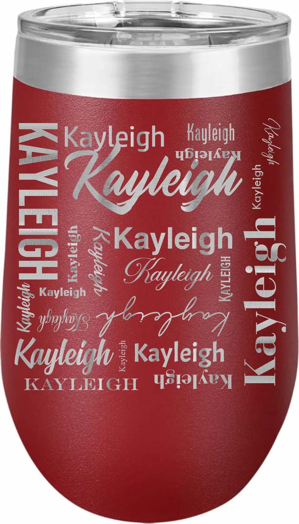 Double Walled Vacuum Insulated Travel Mug - Long First Name On Repeat copy