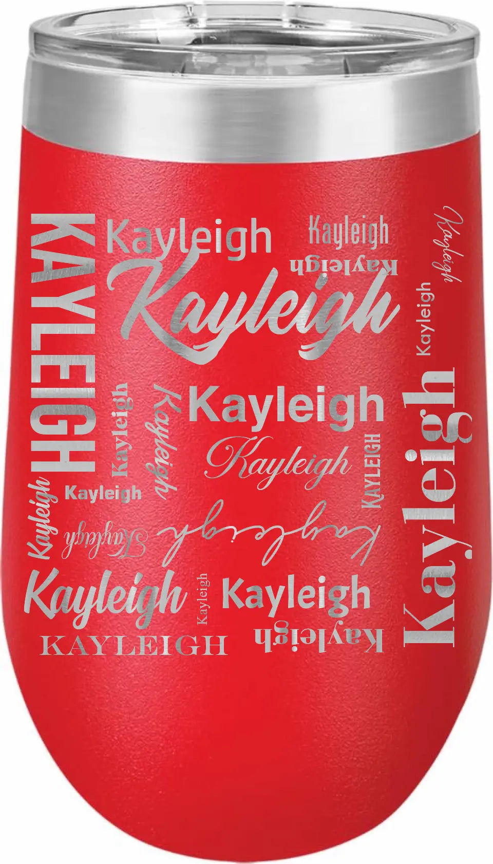 Double Walled Vacuum Insulated Travel Mug - Long First Name On Repeat copy