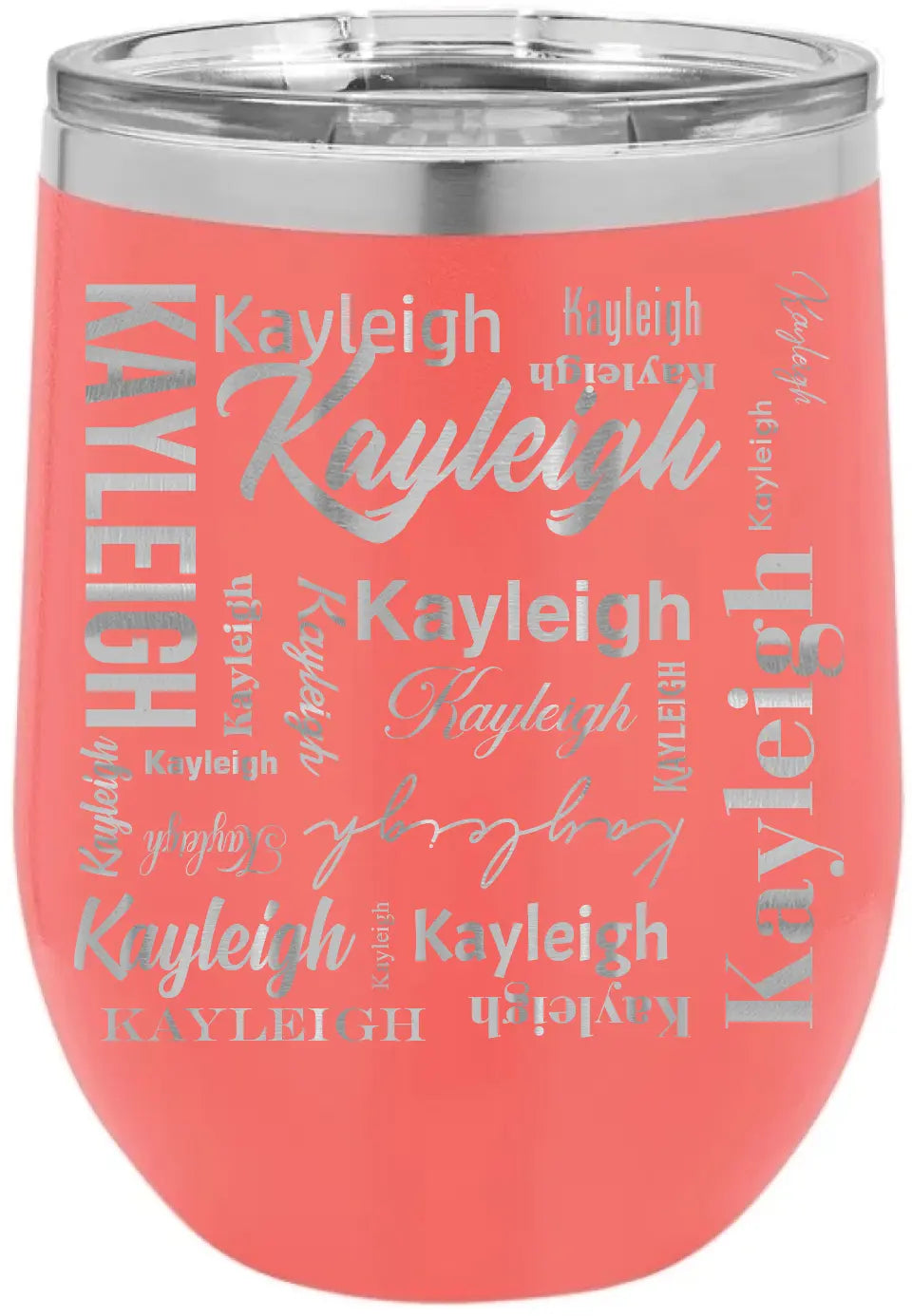 Double Walled Vacuum Insulated Travel Mug - Long First Name On Repeat copy