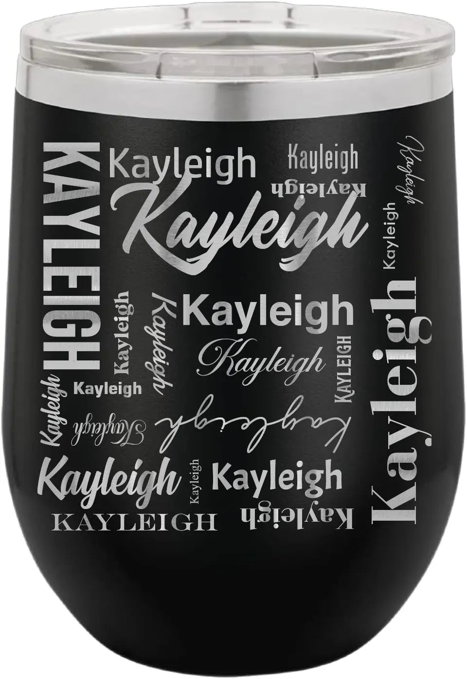 Double Walled Vacuum Insulated Travel Mug - Long First Name On Repeat copy