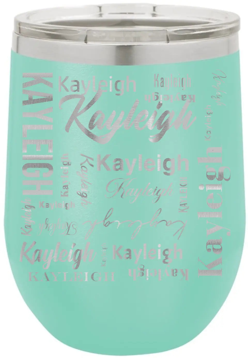 Double Walled Vacuum Insulated Travel Mug - Long First Name On Repeat copy