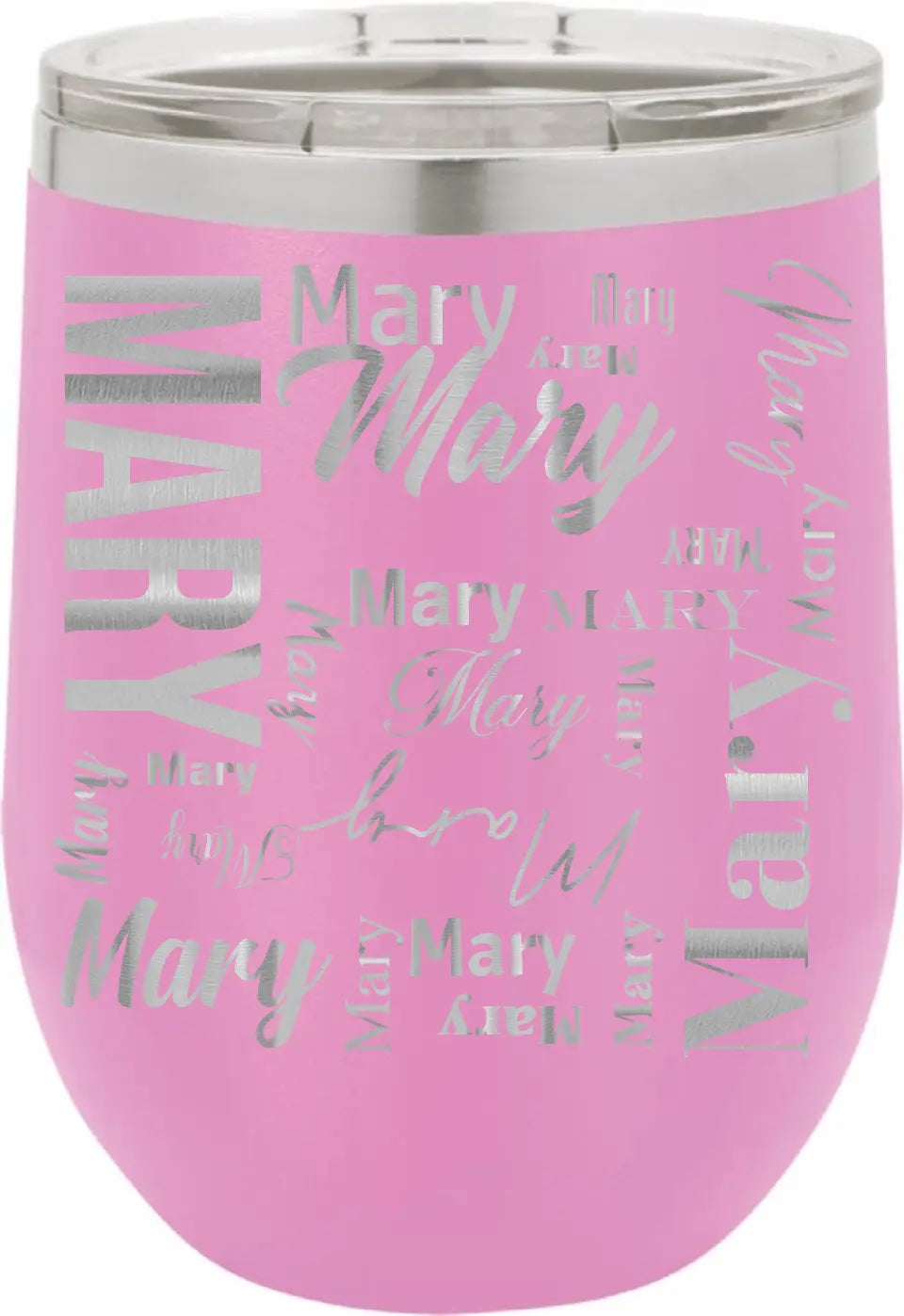 Double Walled Vacuum Insulated Wine Tumbler - Short First Name On Repeat