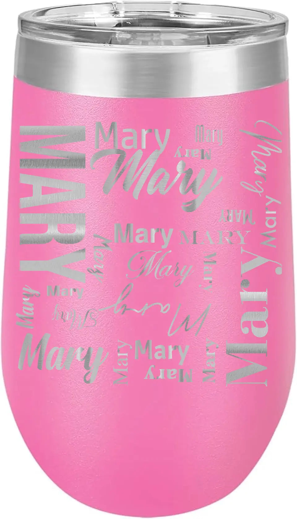 Double Walled Vacuum Insulated Wine Tumbler - Short First Name On Repeat