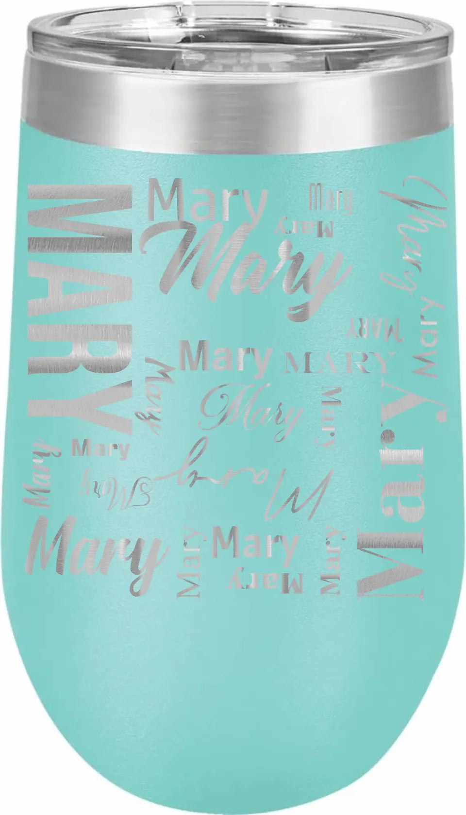 Double Walled Vacuum Insulated Wine Tumbler - Short First Name On Repeat