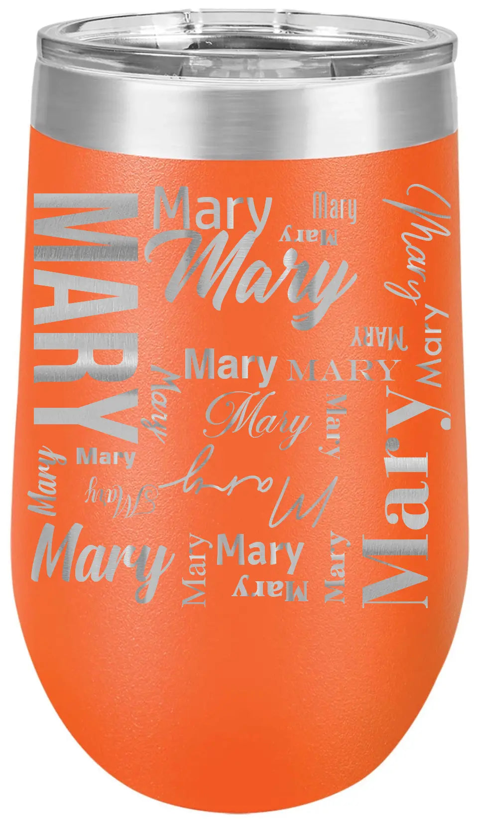 Double Walled Vacuum Insulated Wine Tumbler - Short First Name On Repeat