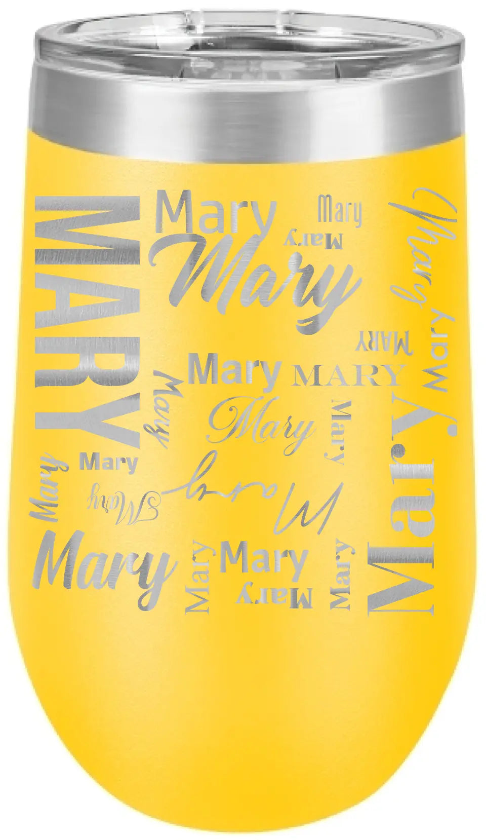 Double Walled Vacuum Insulated Wine Tumbler - Short First Name On Repeat