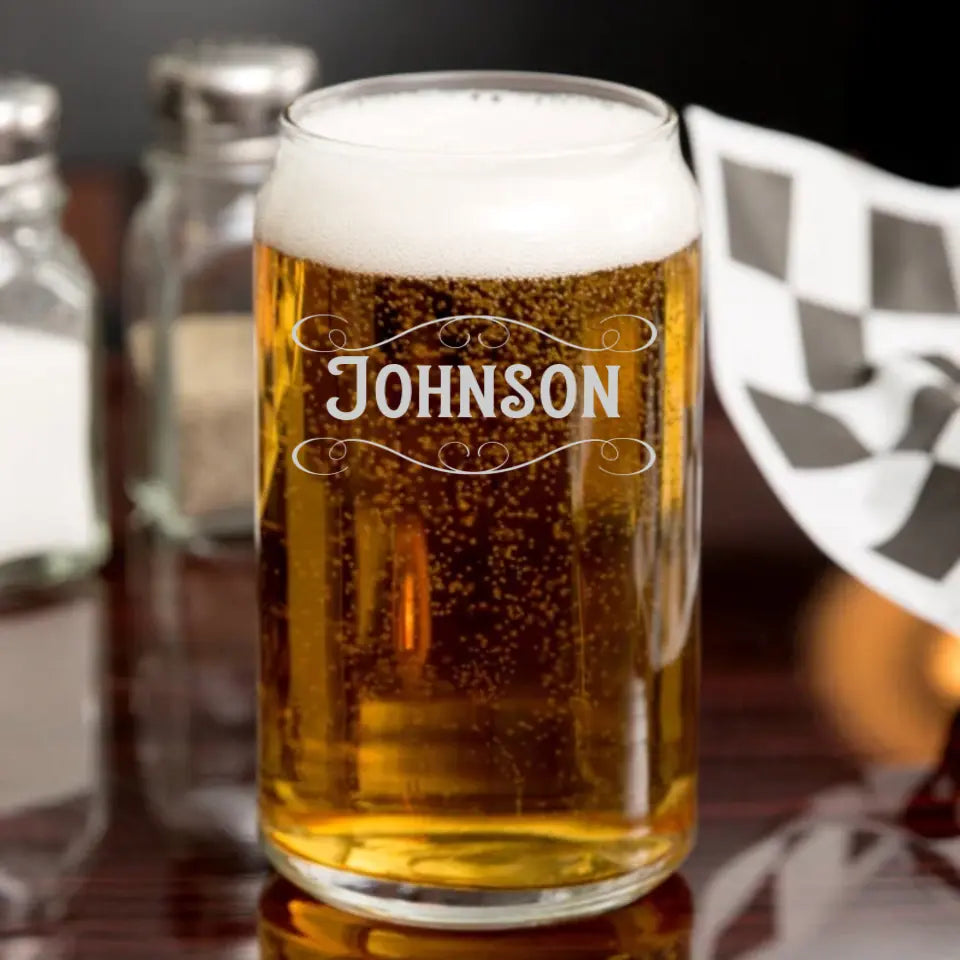 Beer Can Glass - Classic Name