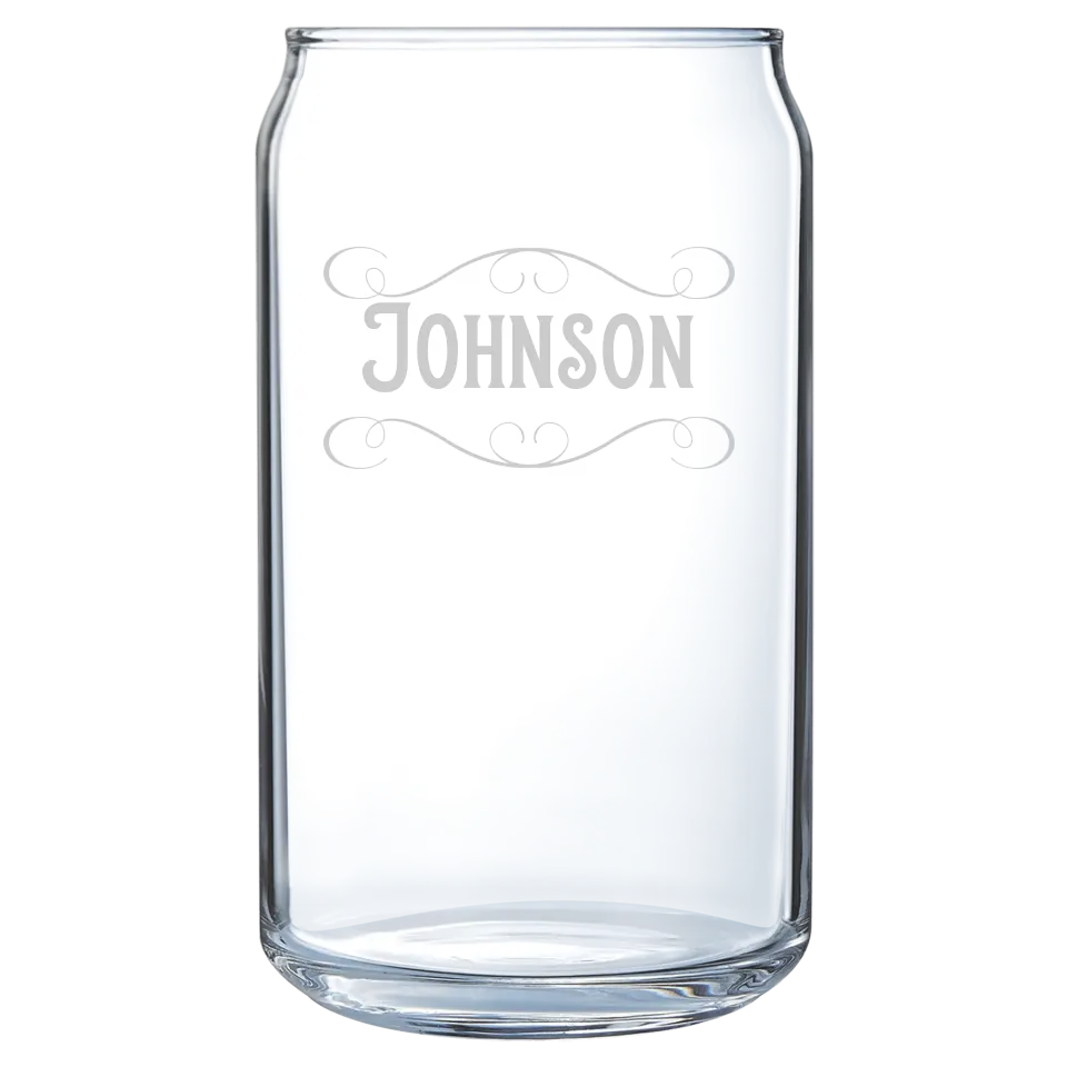 Beer Can Glass - Classic Name