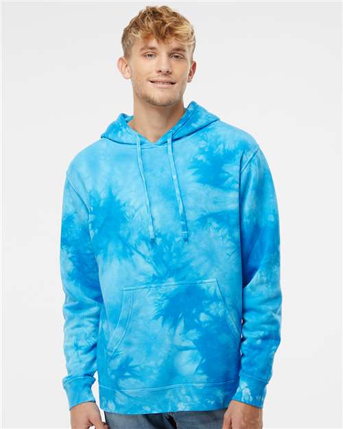 Independent Trading PRM4500TD Midweight Tie-Dyed Hooded Sweatshirt
