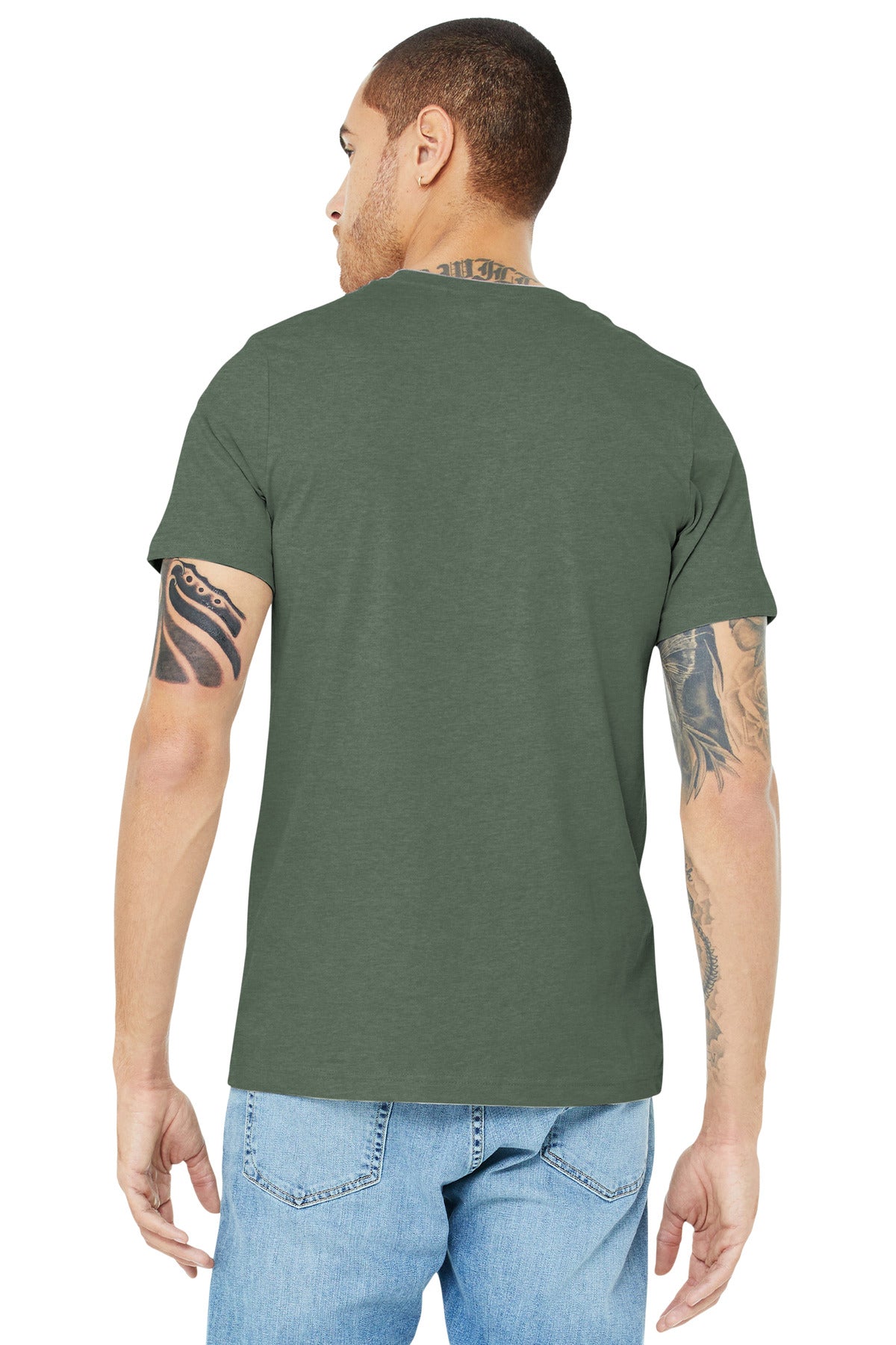 Back Model Heather Military Green