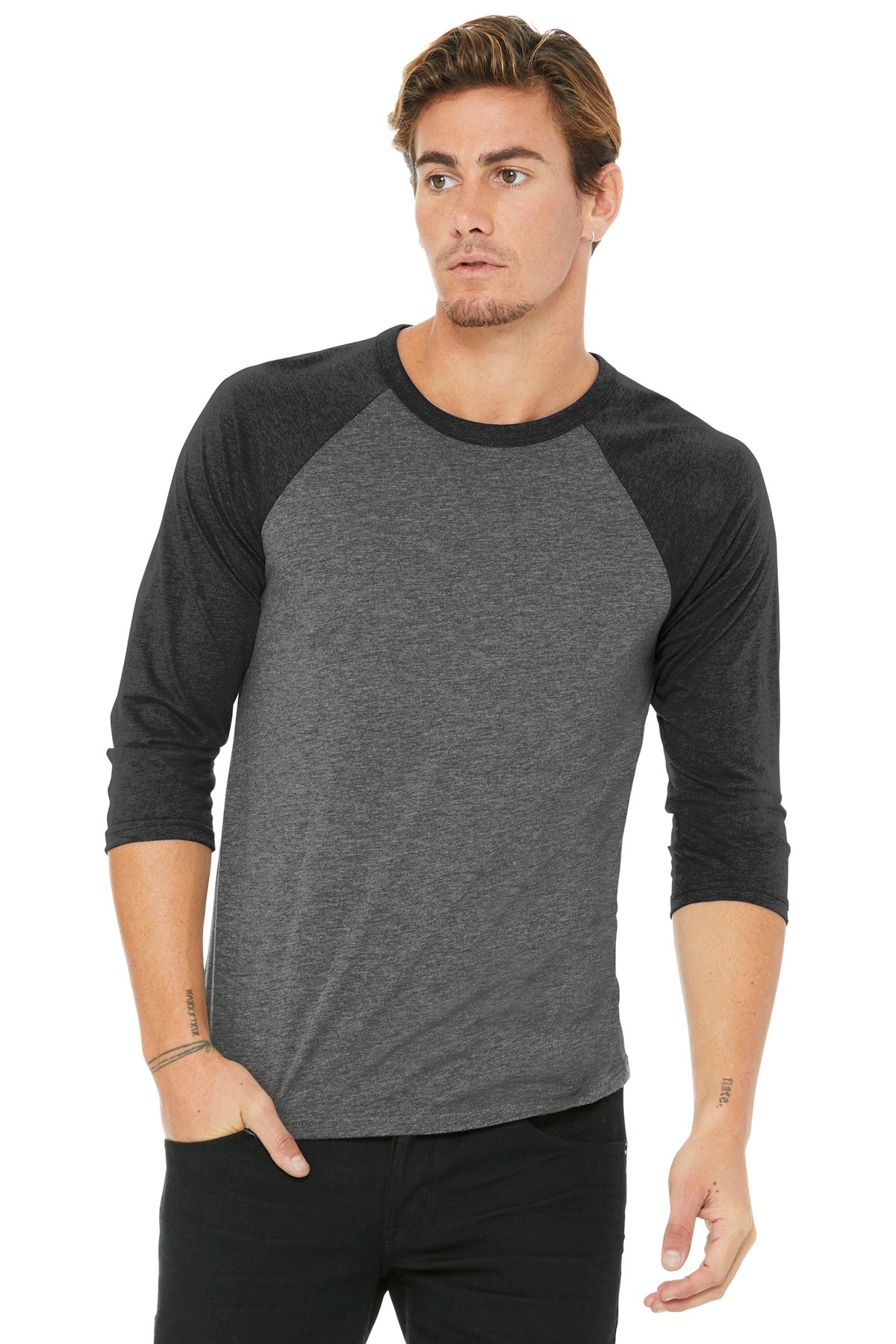 Model Grey/ Charcoal-Black Triblend