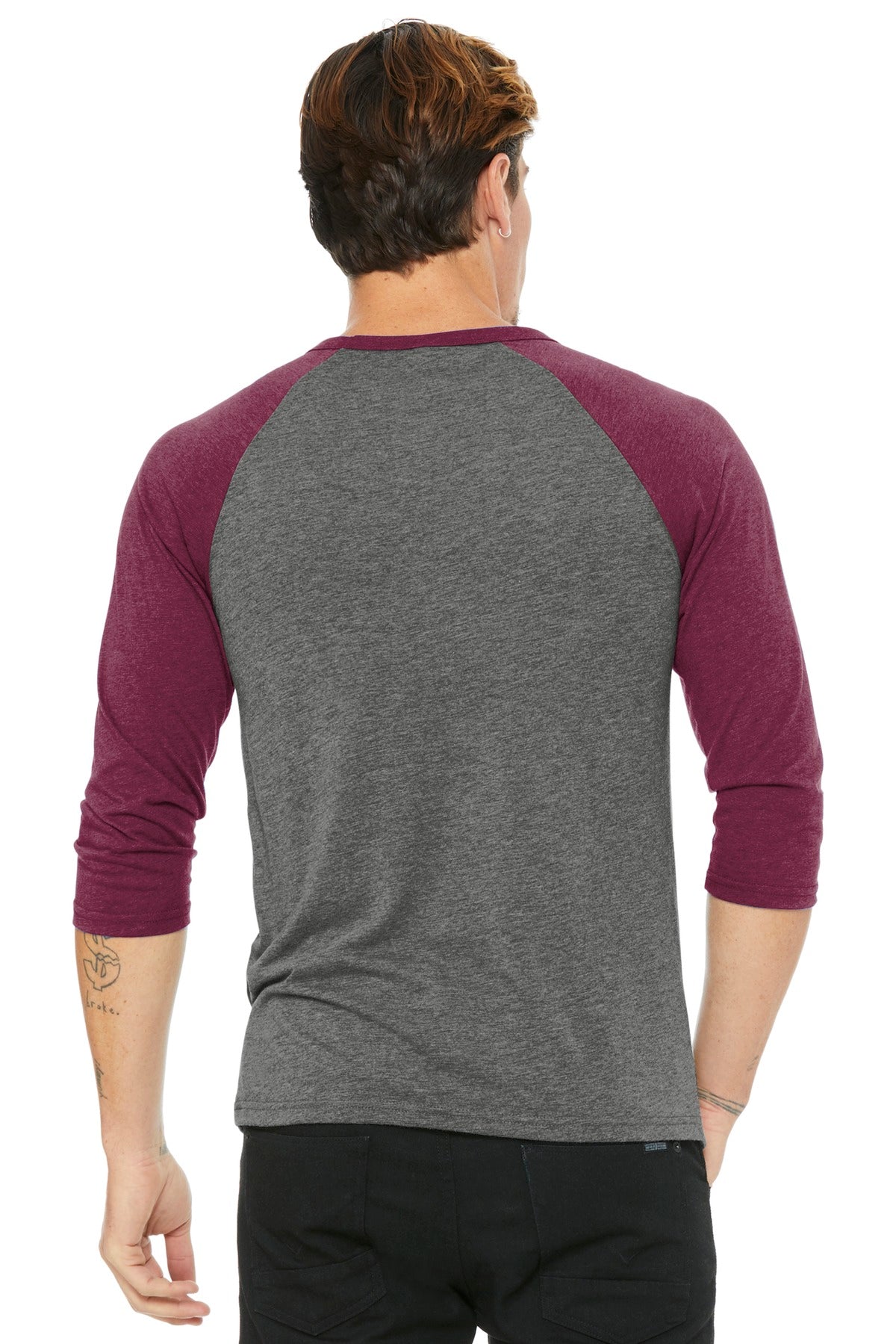 Back Model Grey/ Maroon Triblend