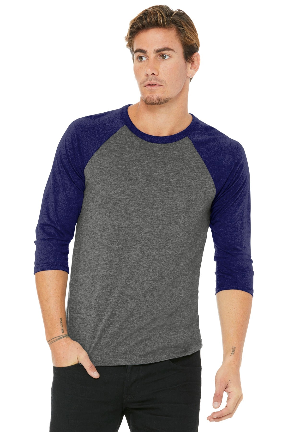 Model Grey/ Navy Triblend