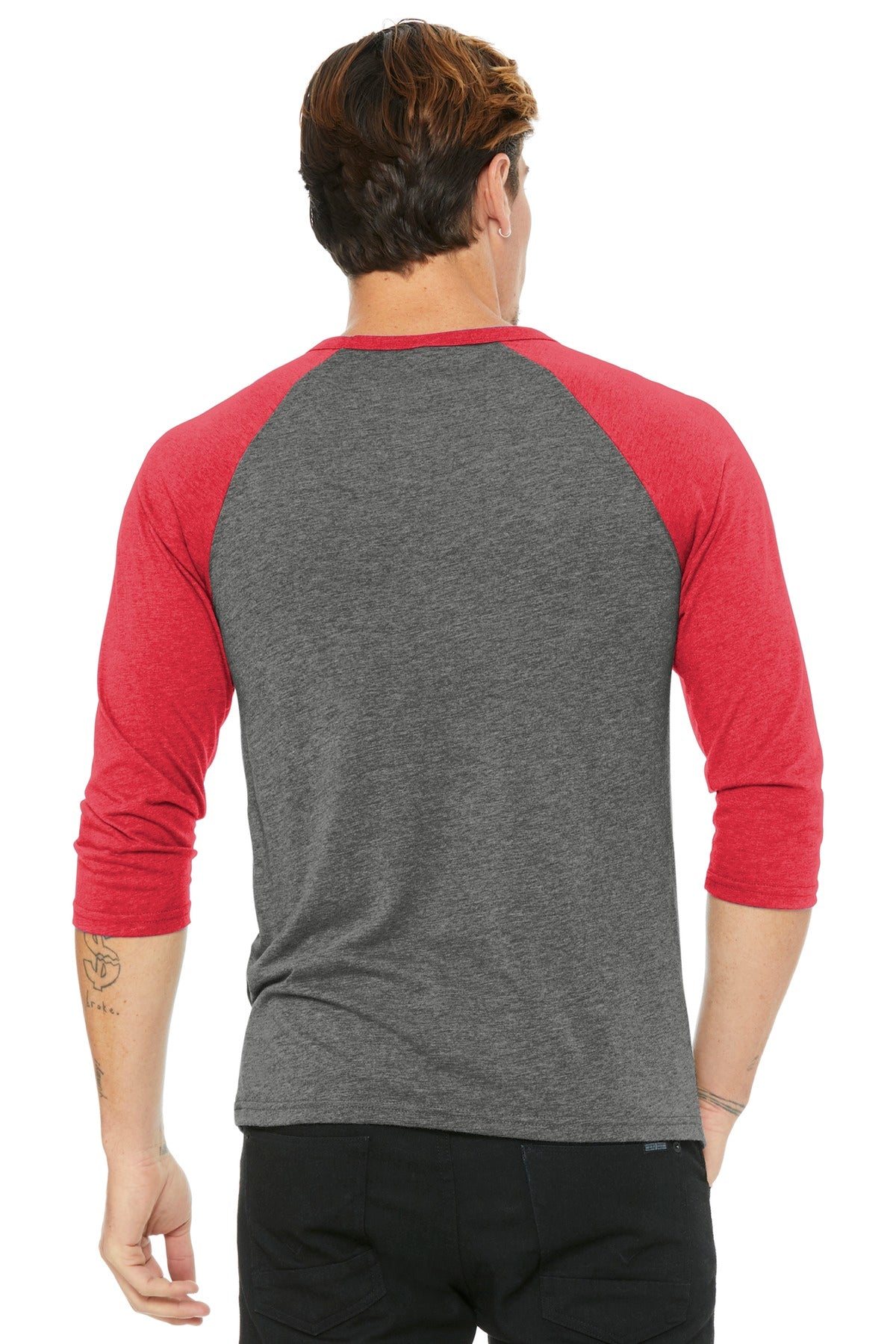 Back Model Grey/ Red Triblend