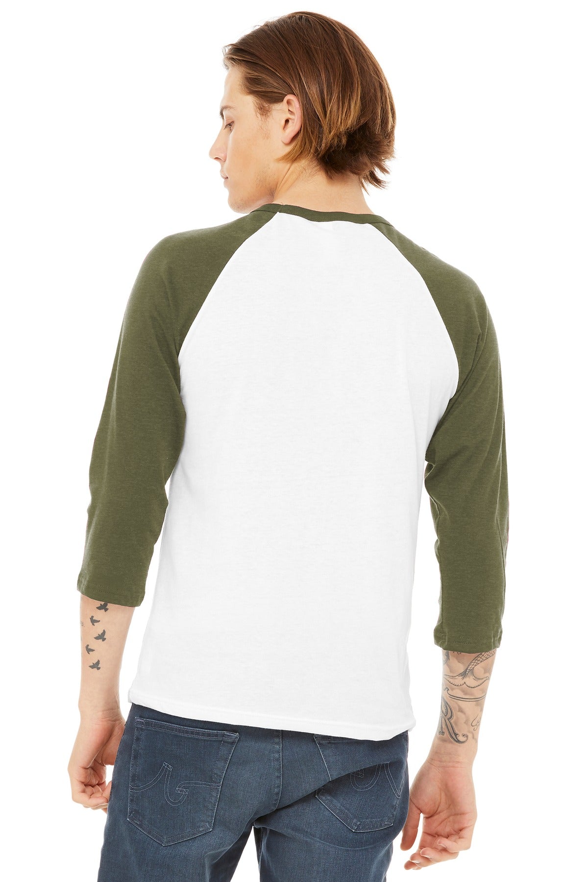 Back Model White/ Heather Olive