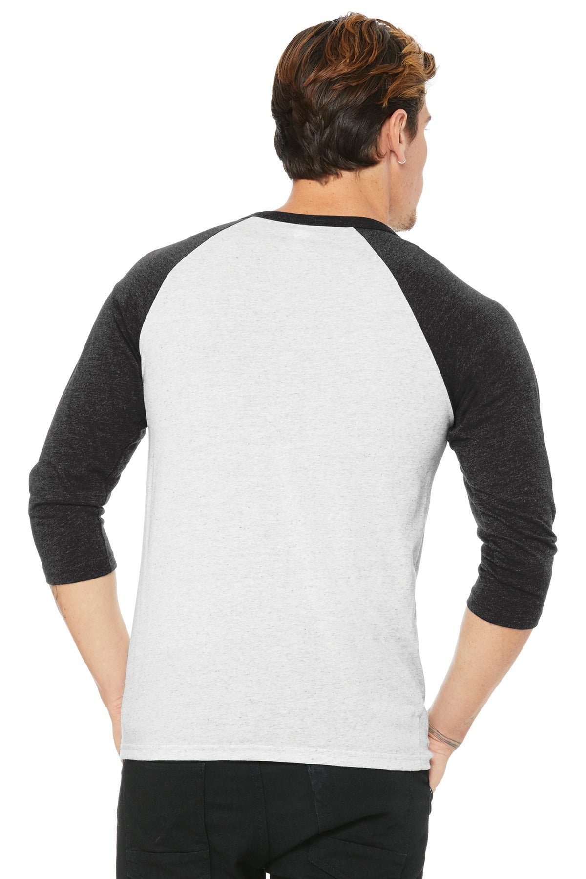 Back Model White Flk/ Charcoal-BI Triblend