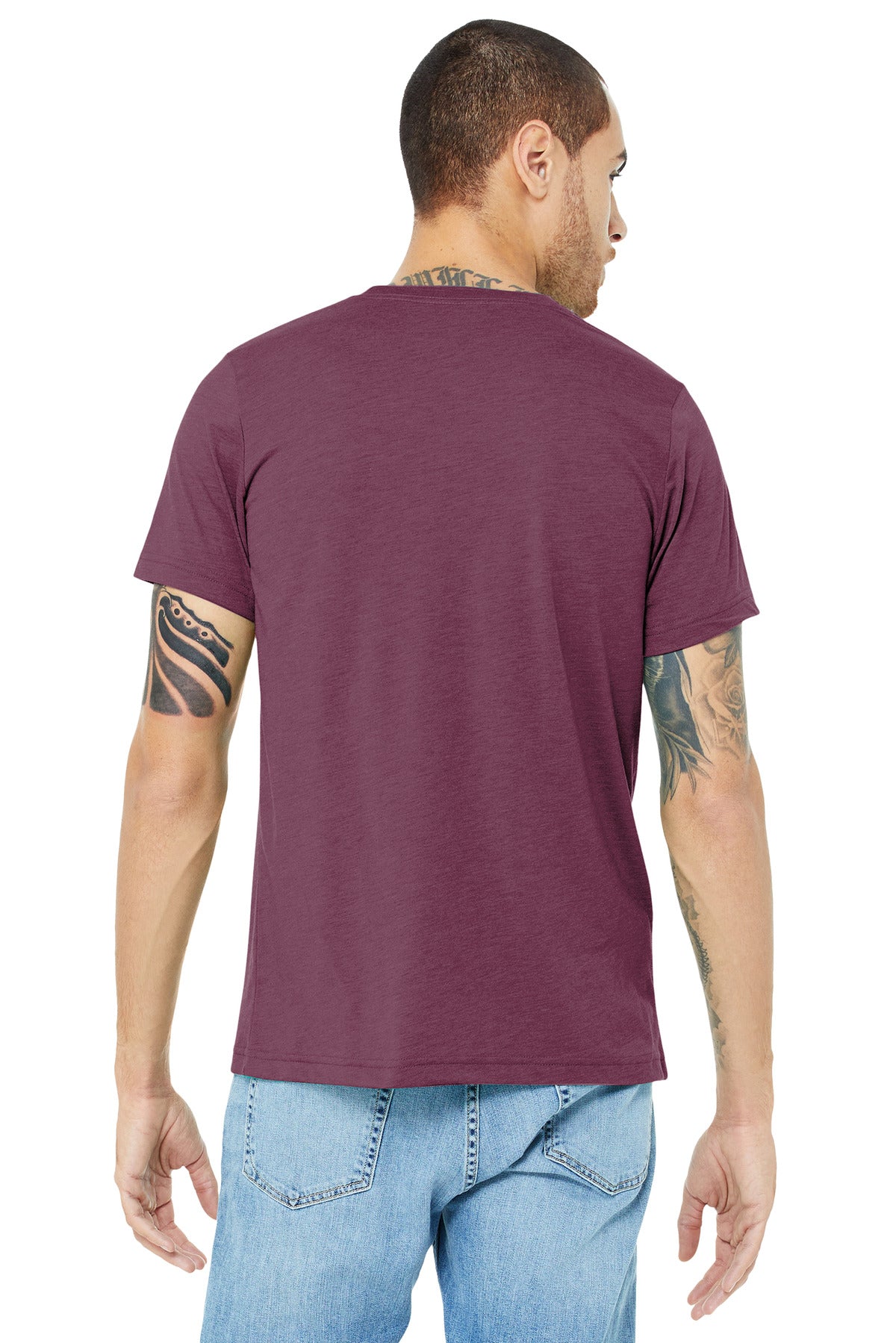 Back Model Maroon Triblend
