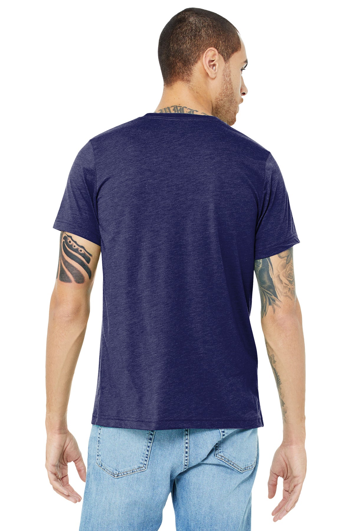 Back Model Navy Triblend