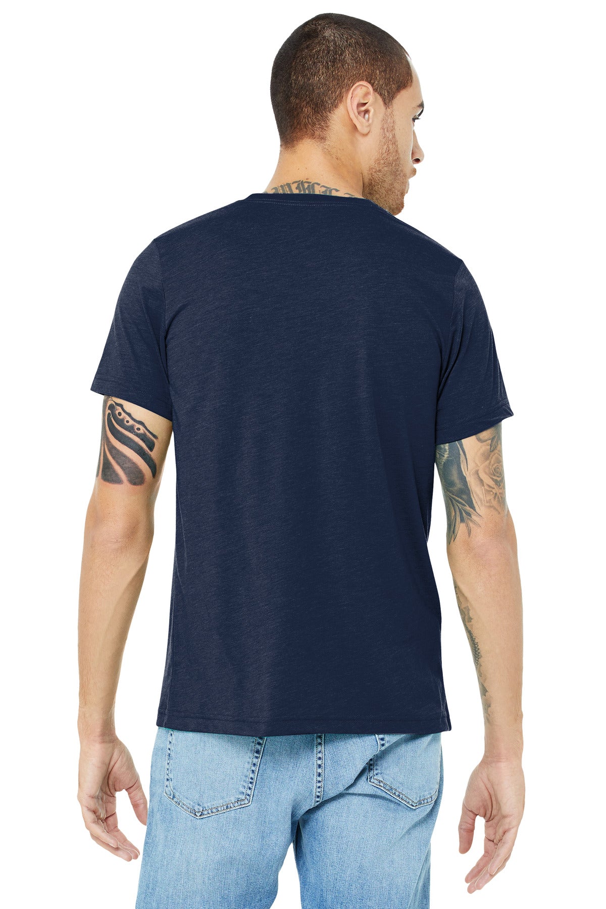 Back Model Solid Navy Triblend