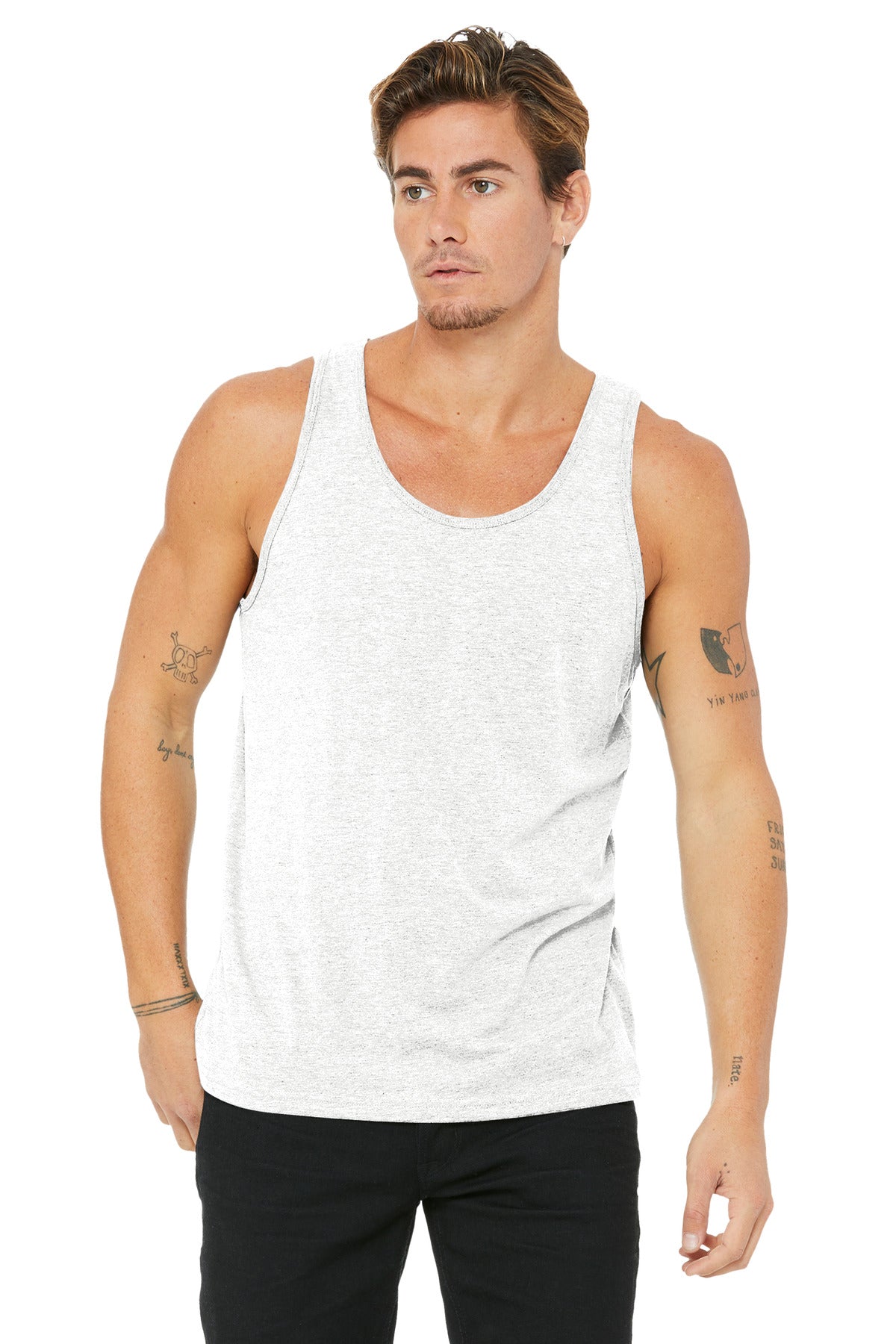 Model White Fleck Triblend