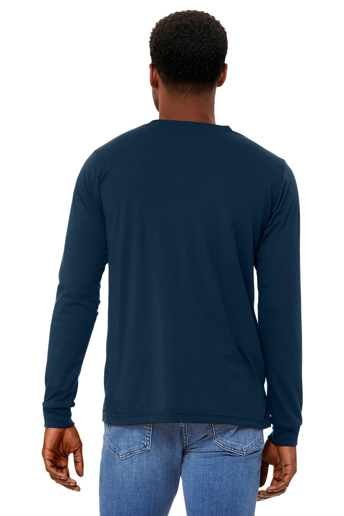 Back Model Solid Navy Triblend