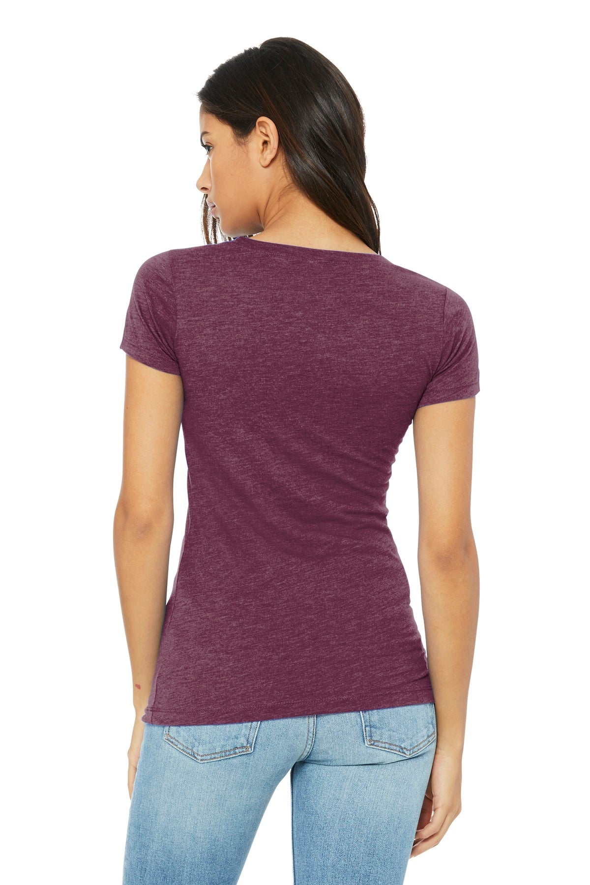 Back Model Maroon Triblend