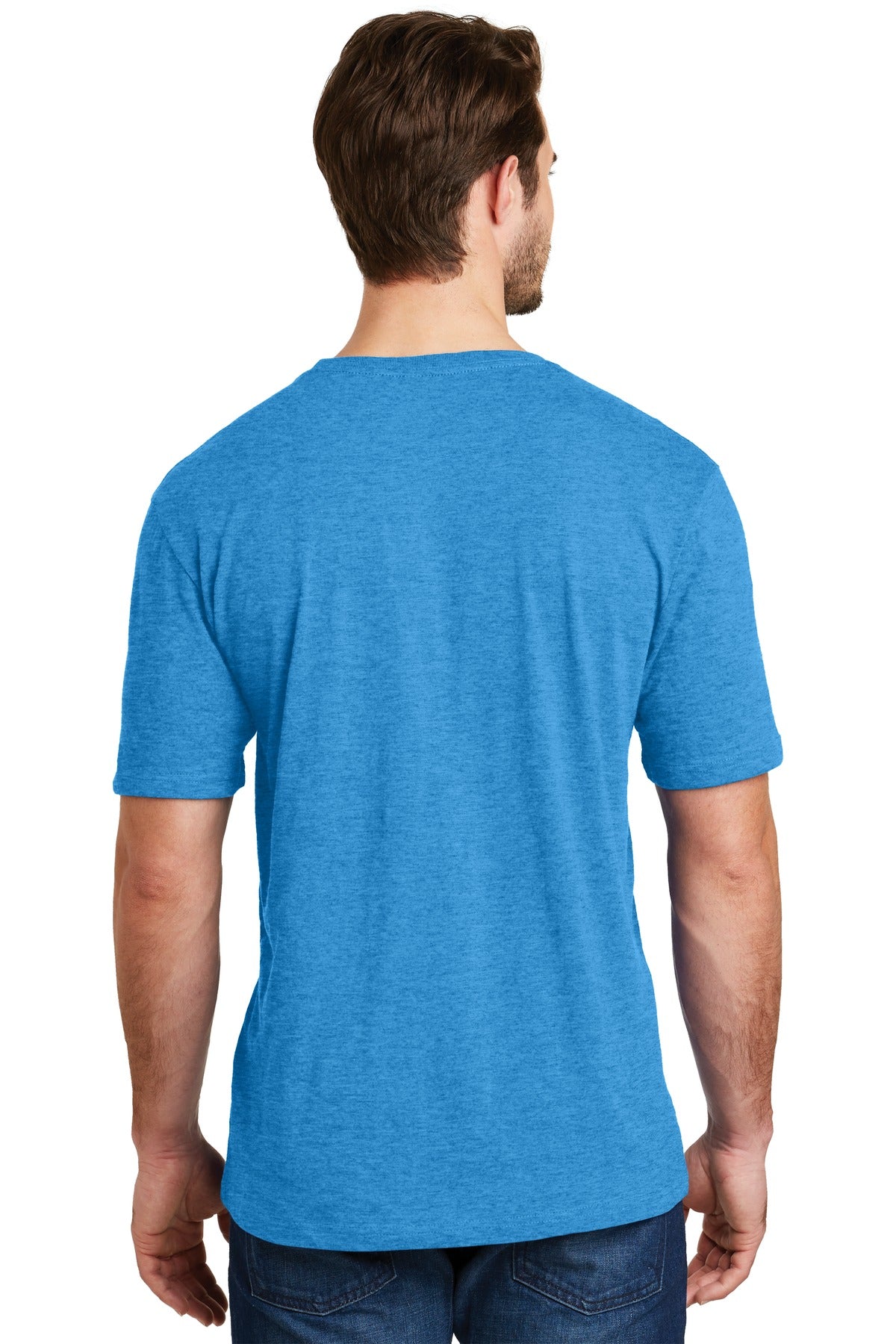 Back Model Heathered Bright Turquoise