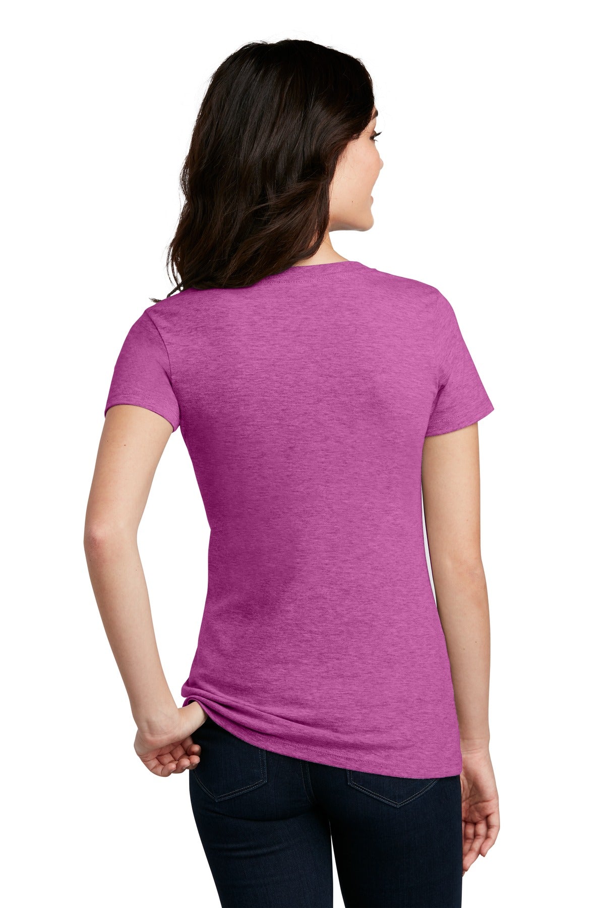 Back Model Heathered Pink Raspberry