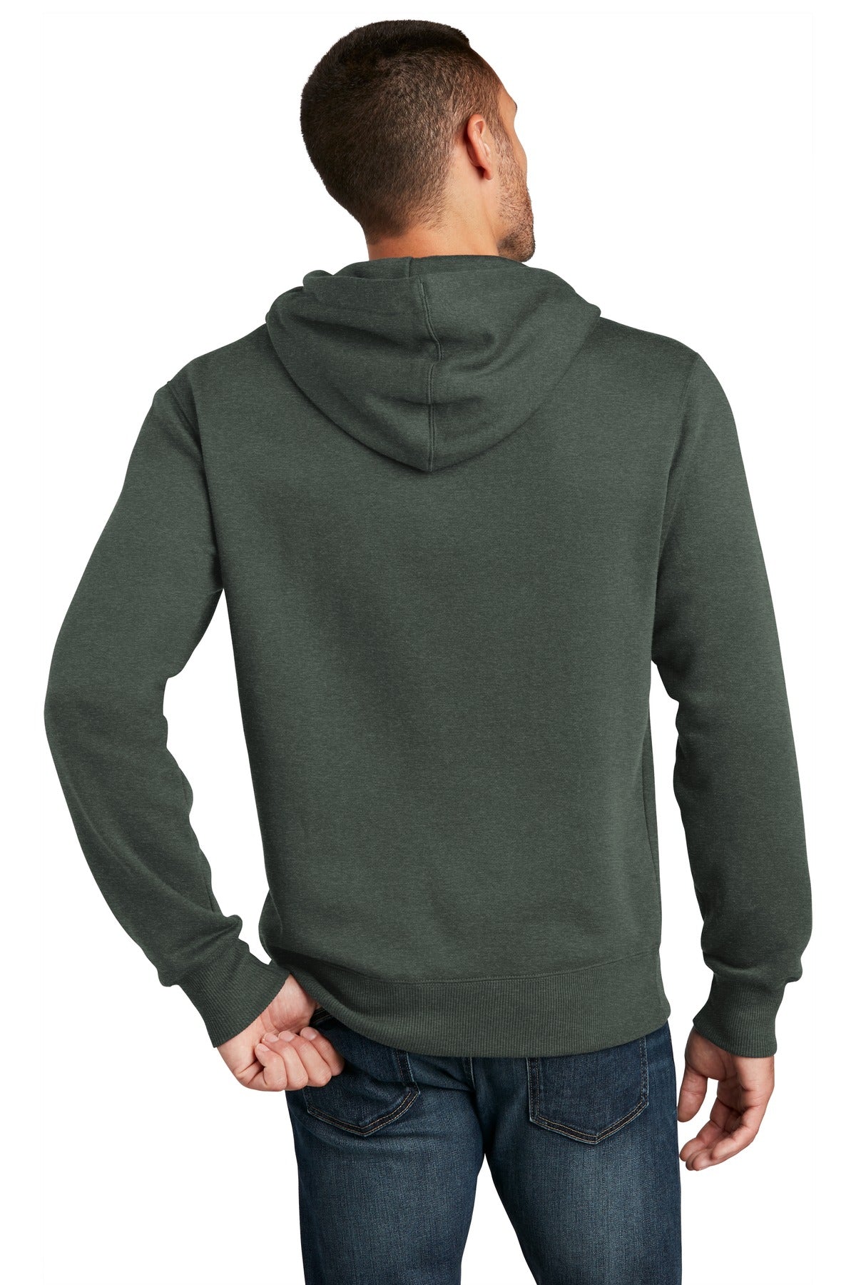 Back Model Heathered Forest Green
