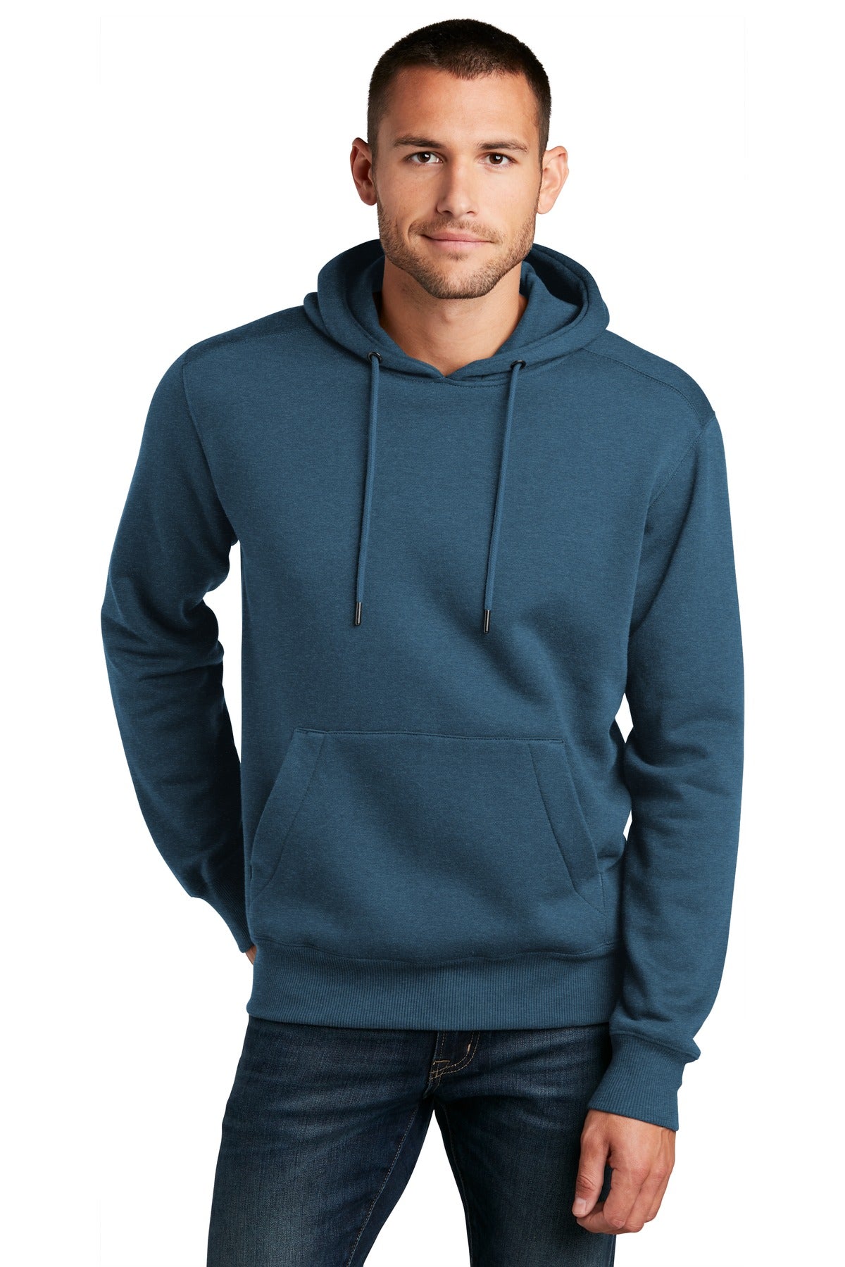 Model Heathered Poseidon Blue
