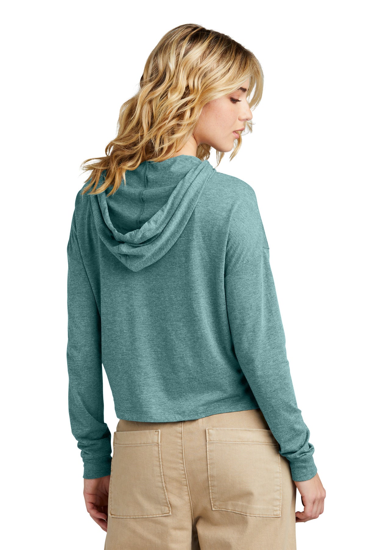 Back Model Heathered Eucalyptus Blue