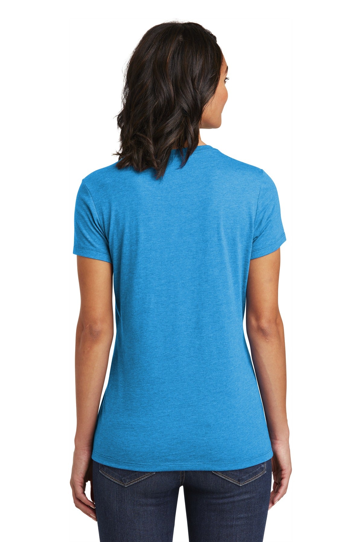 Back Model Heathered Bright Turquoise