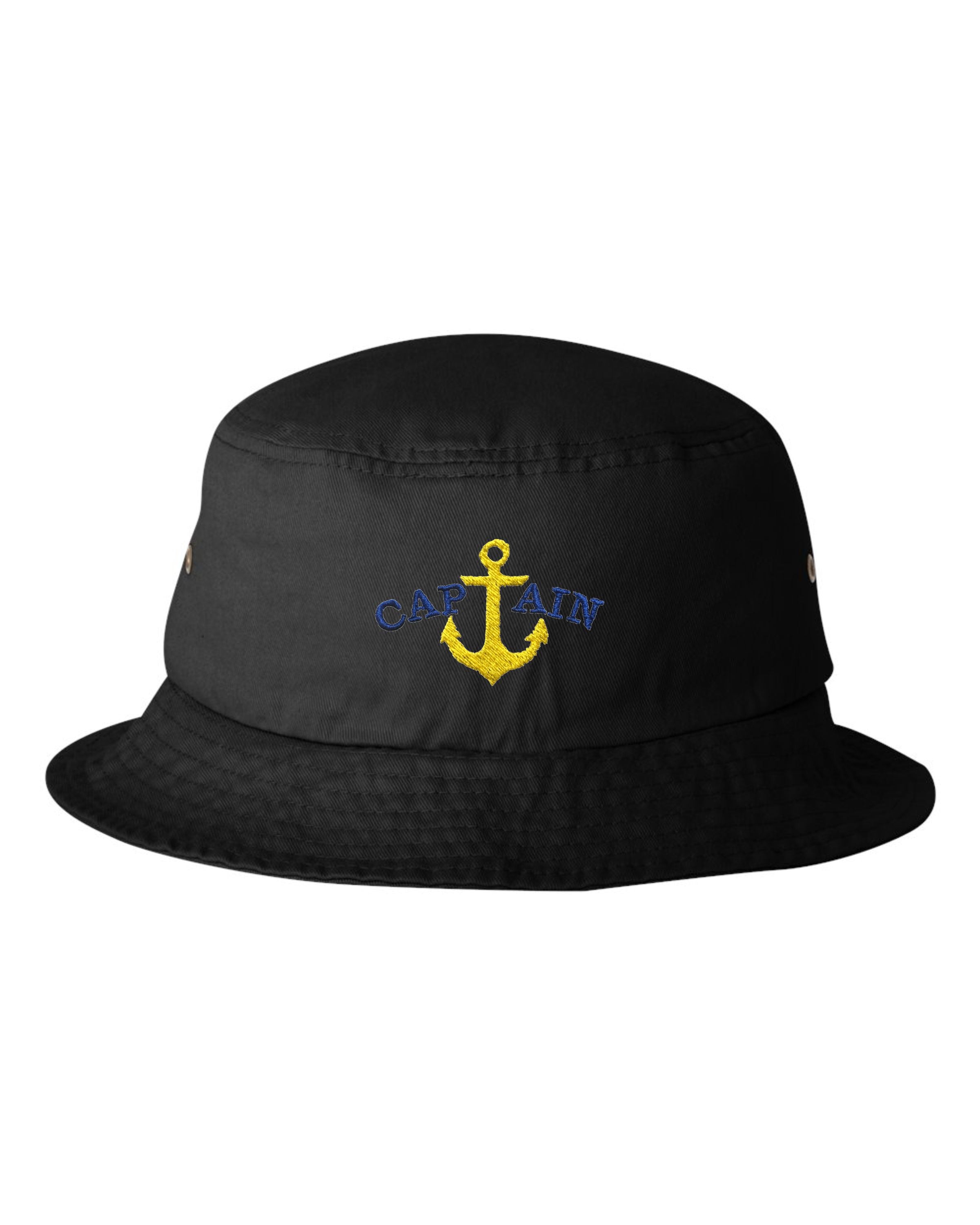 Blue Captain & Yellow Anchor Embroidered Cap Dad Hat Blue Captain & Yellow Anchor Embroidered Cap Dad Hat
