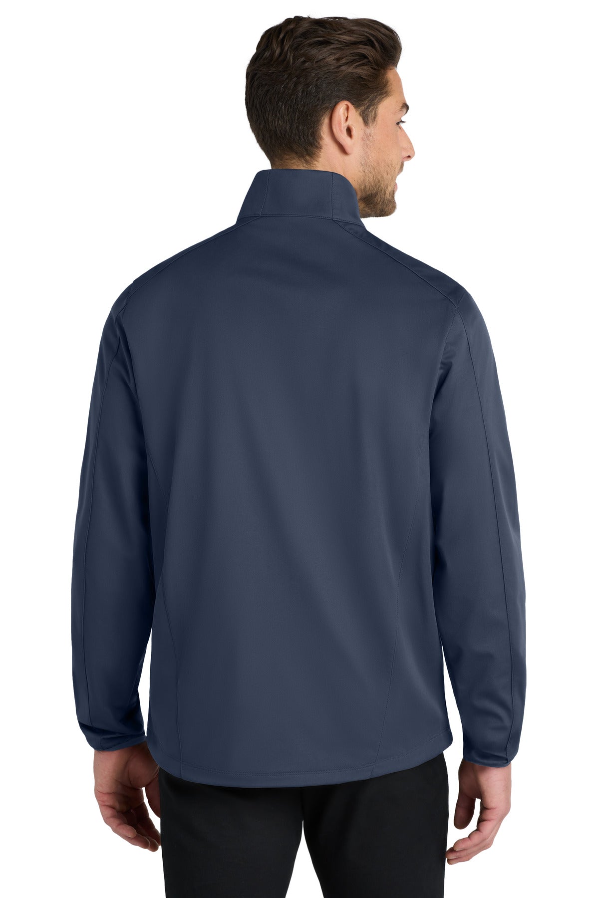Back Model Dress Blue Navy