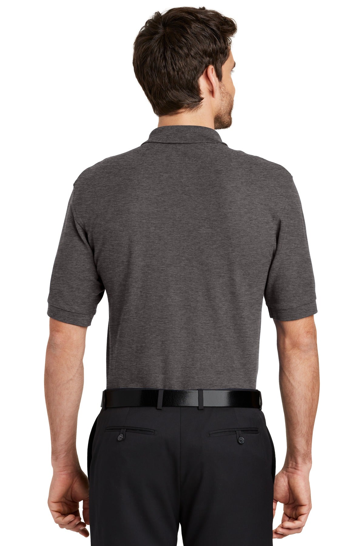 Back Model Charcoal Heather Grey