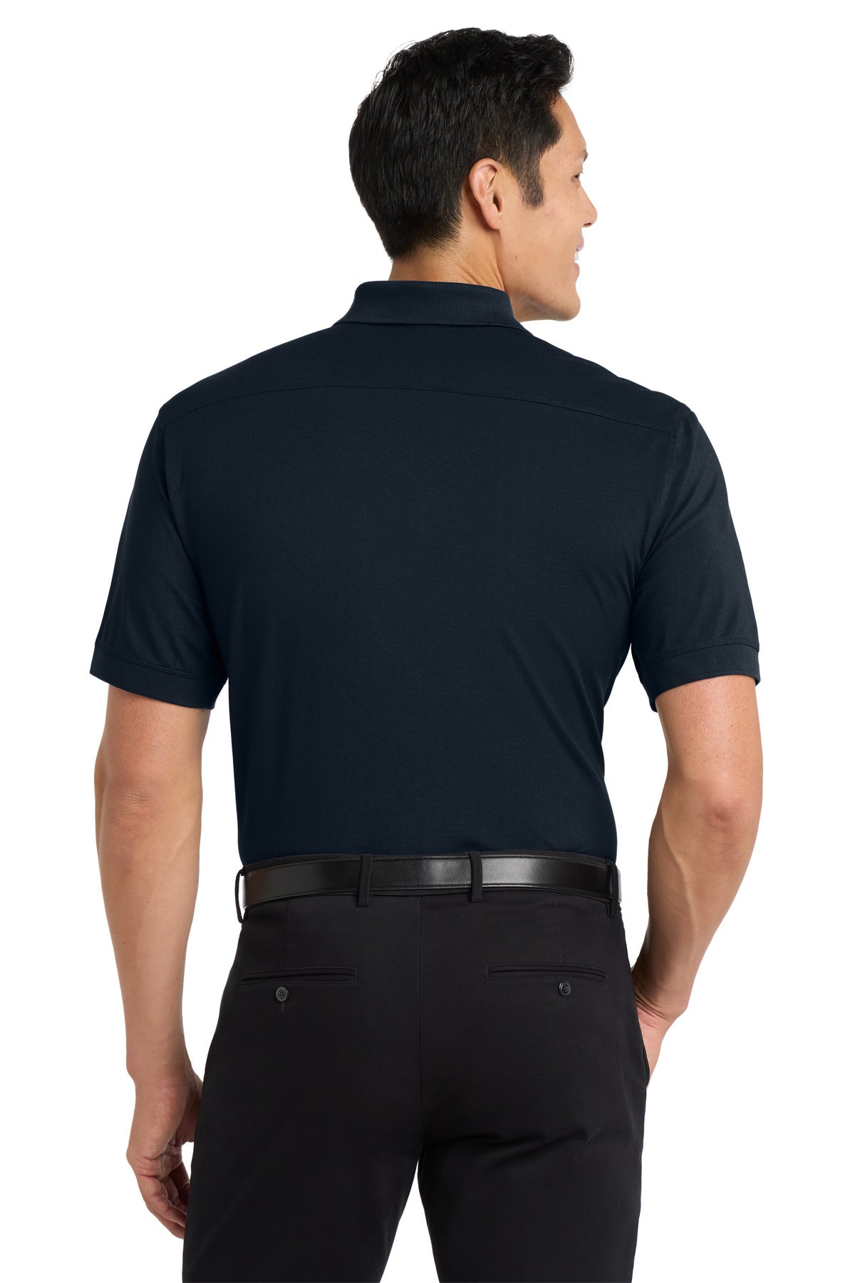 Back Model Dress Blue Navy