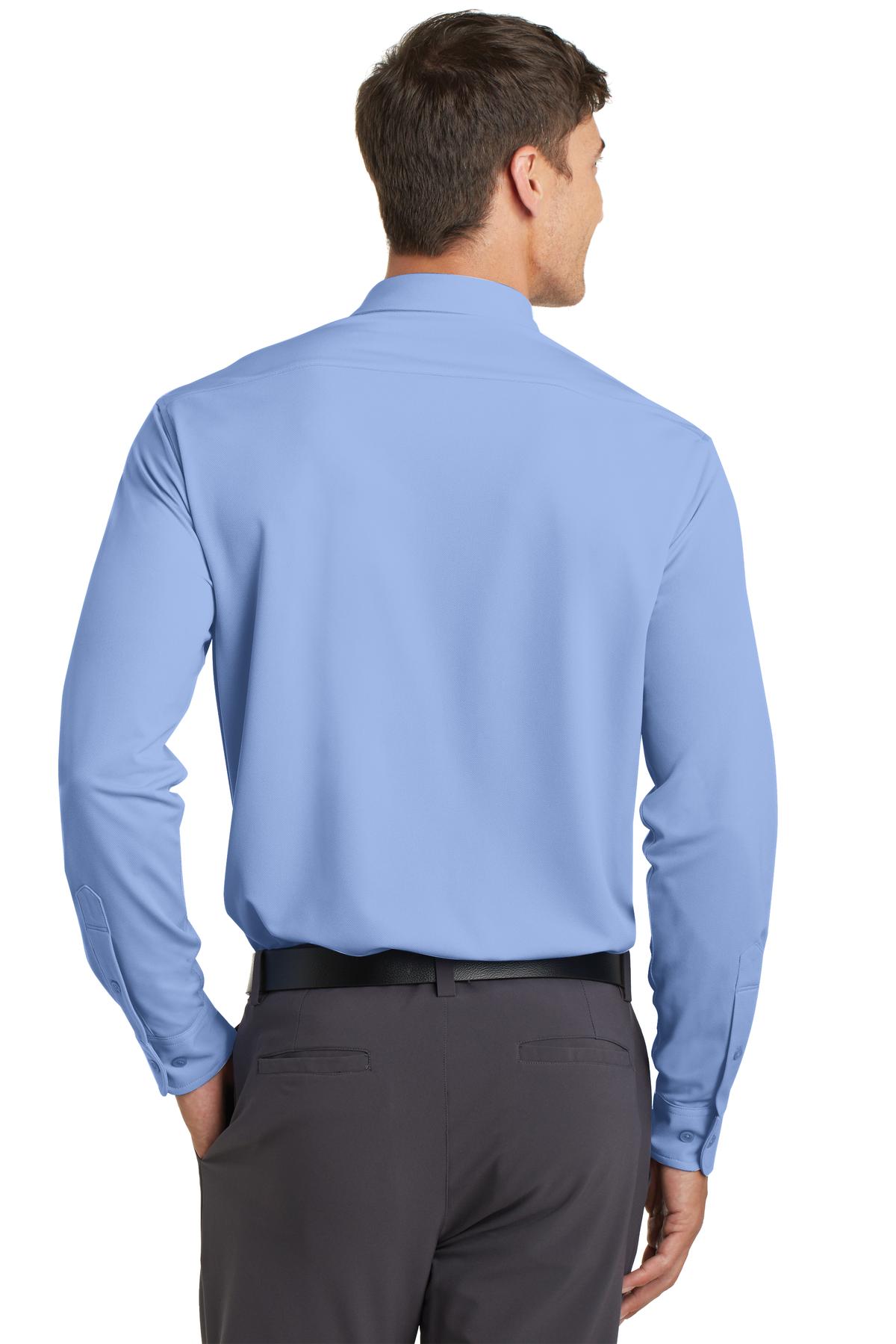 Back Model Dress Shirt Blue