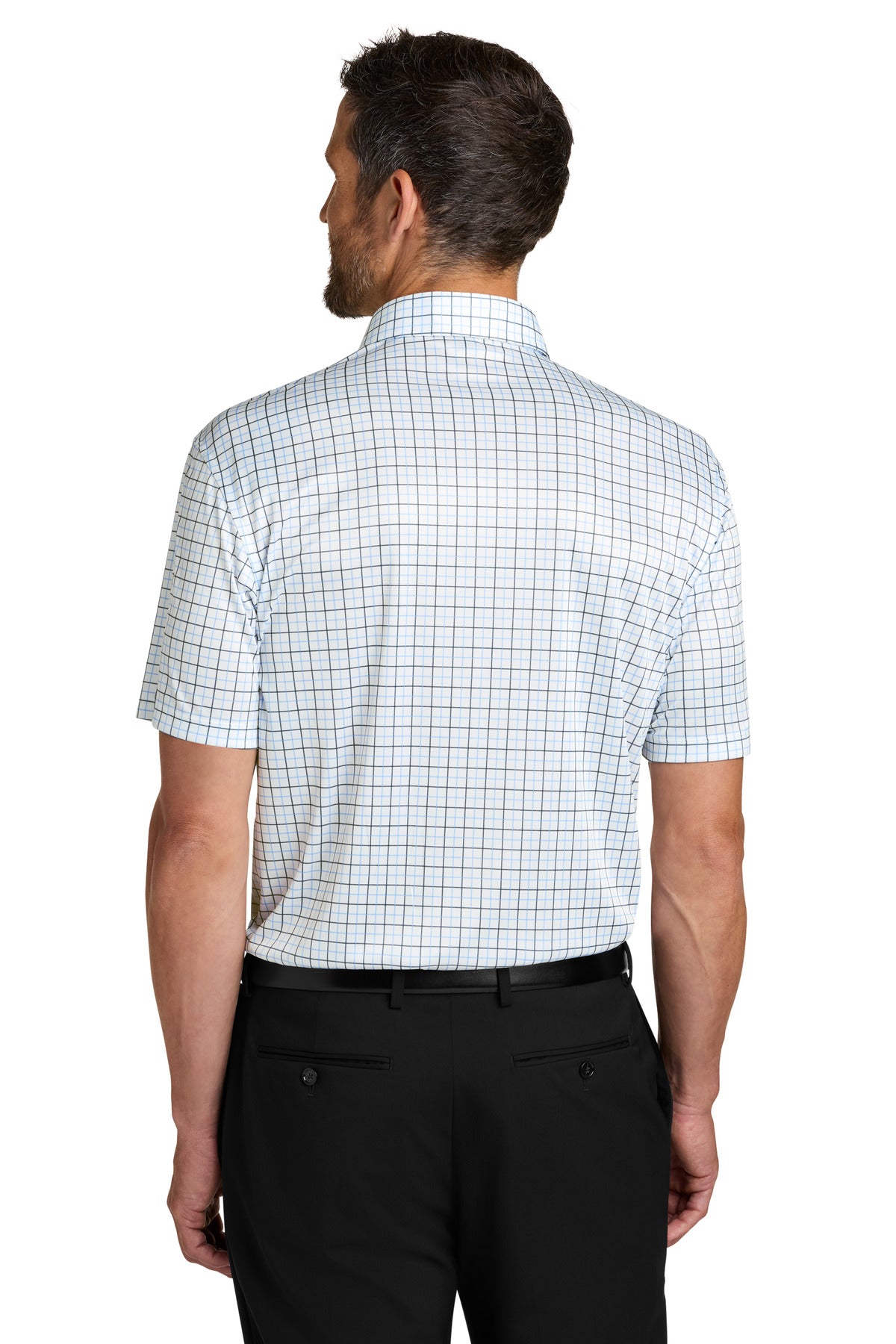 Back Model Black/ Carolina Blue Check