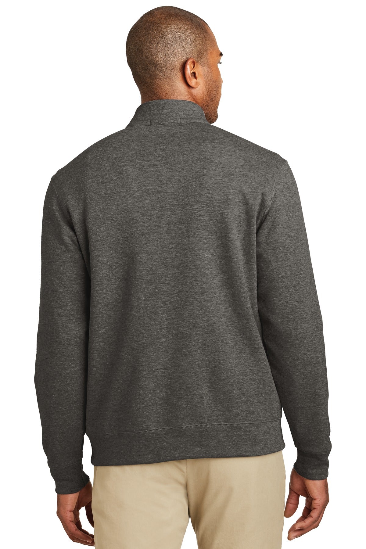 Back Model Charcoal Heather/ Medium Heather Grey