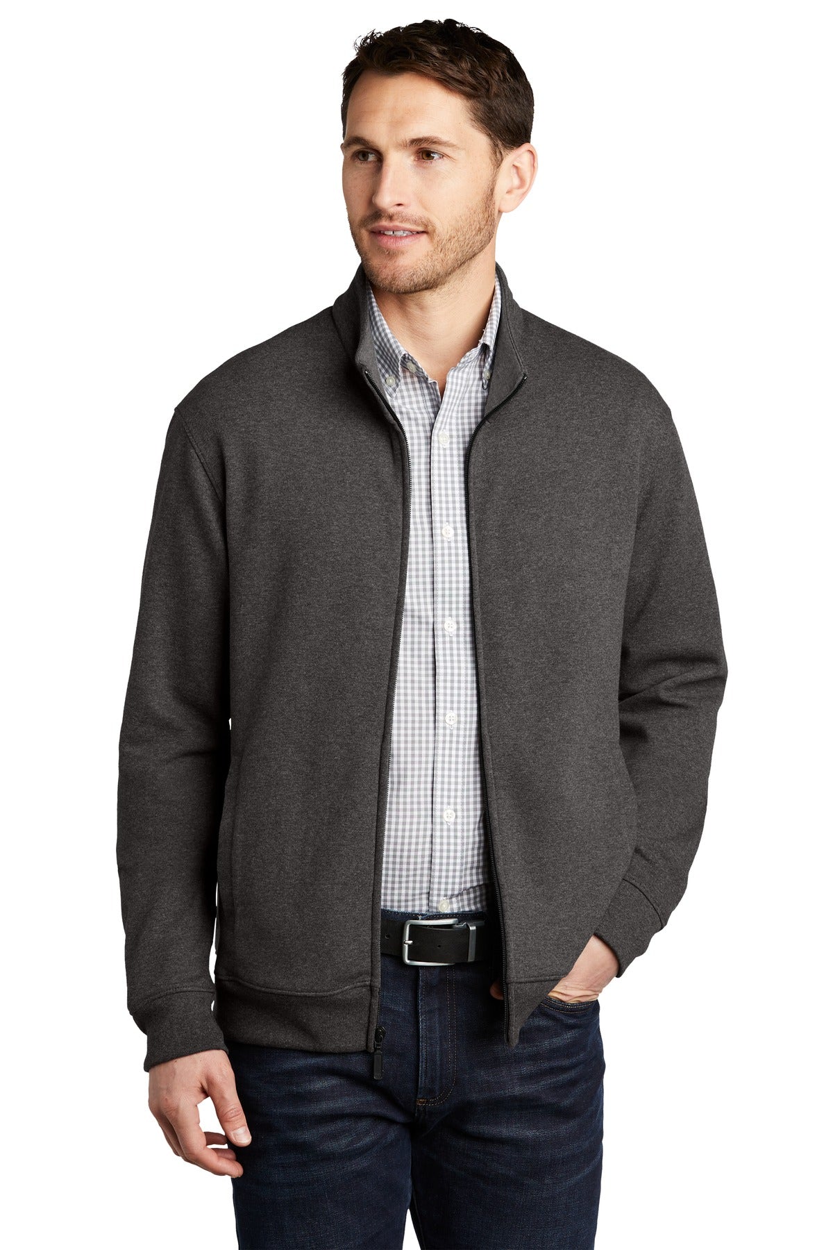 Model Charcoal Heather/ Medium Heather Grey