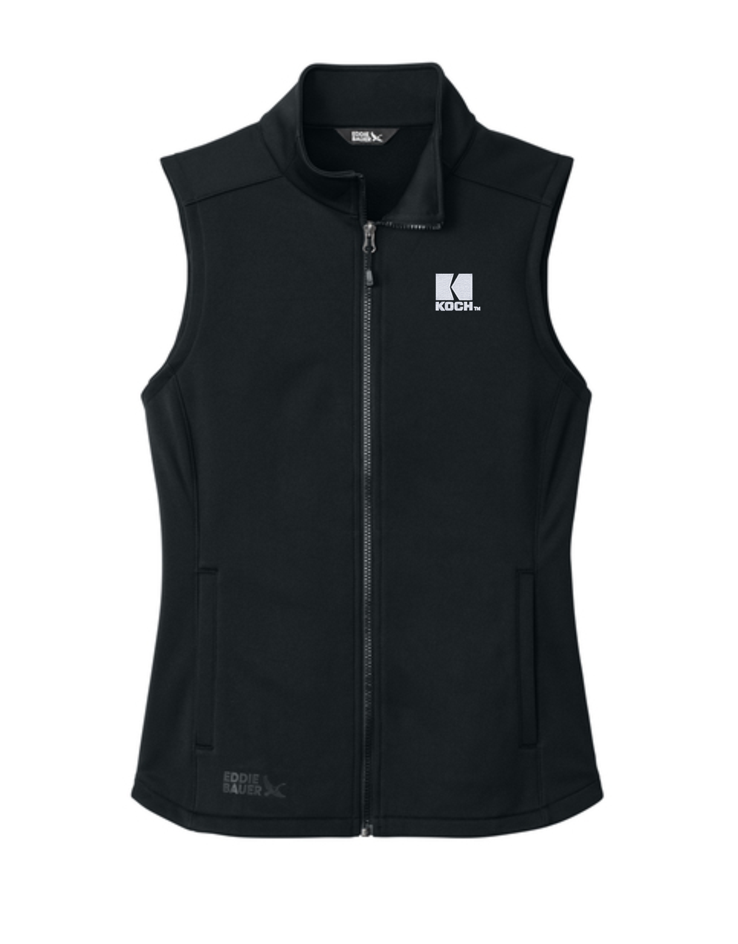 Eddie Bauer® Women's Smooth Mid Layer Fleece Vest EB2570 With Koch Embroidery
