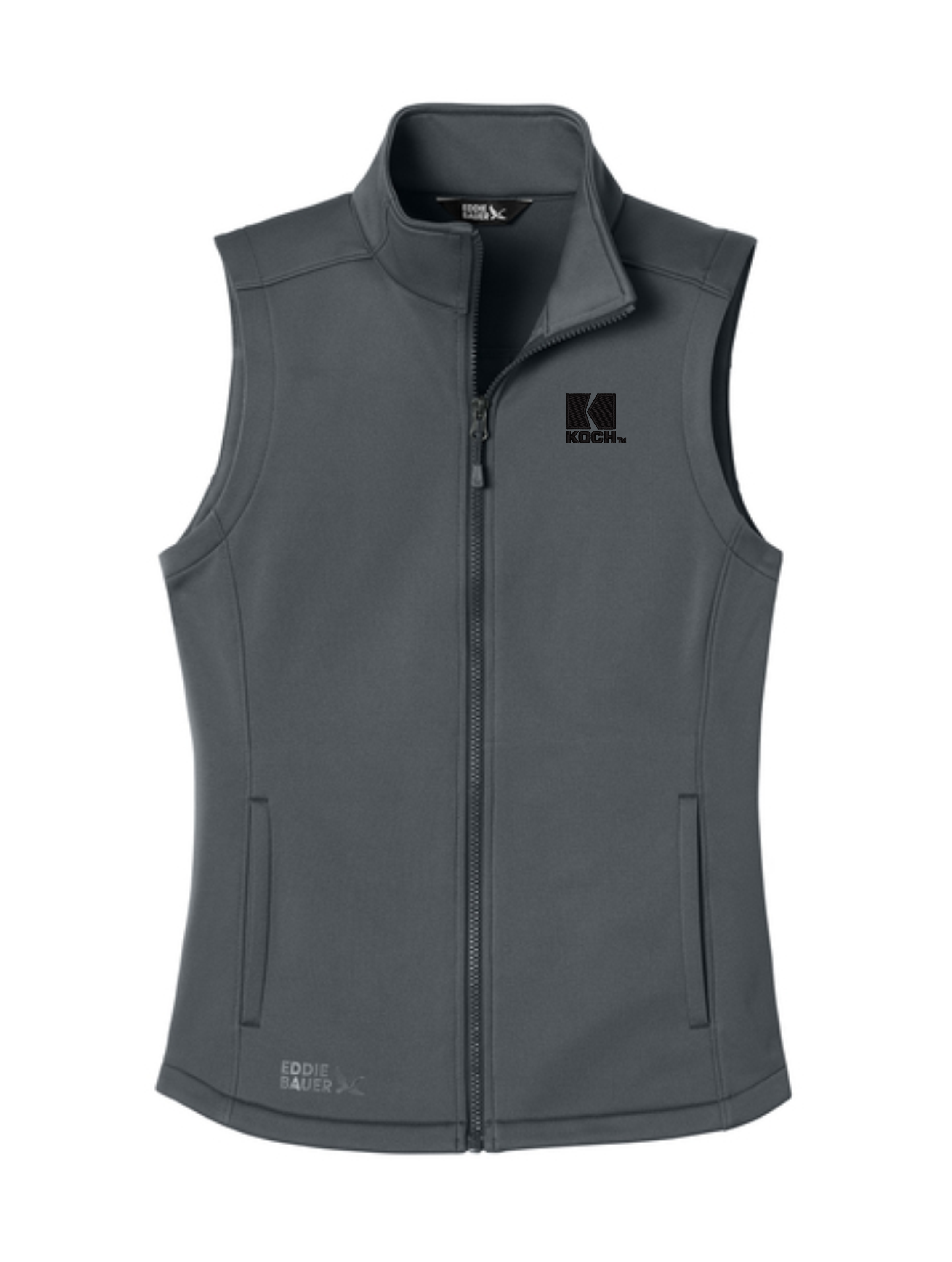 Eddie Bauer® Women's Smooth Mid Layer Fleece Vest EB2570 With Koch Embroidery