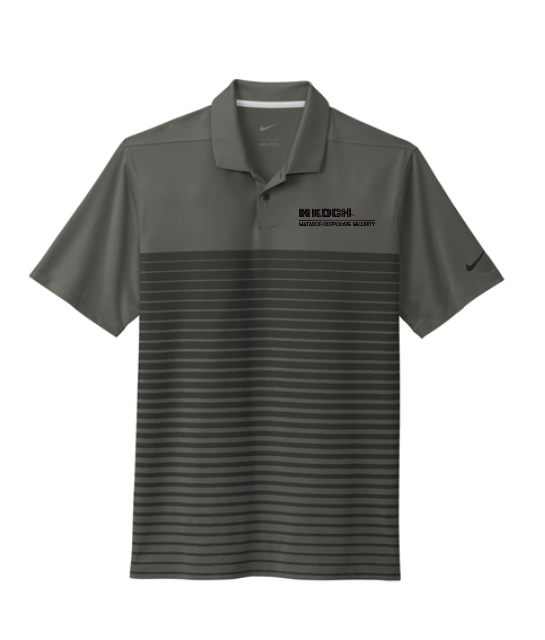 Nike NKDC2114 Dri-FIT Vapor Block Polo With Koch Text Embroidery