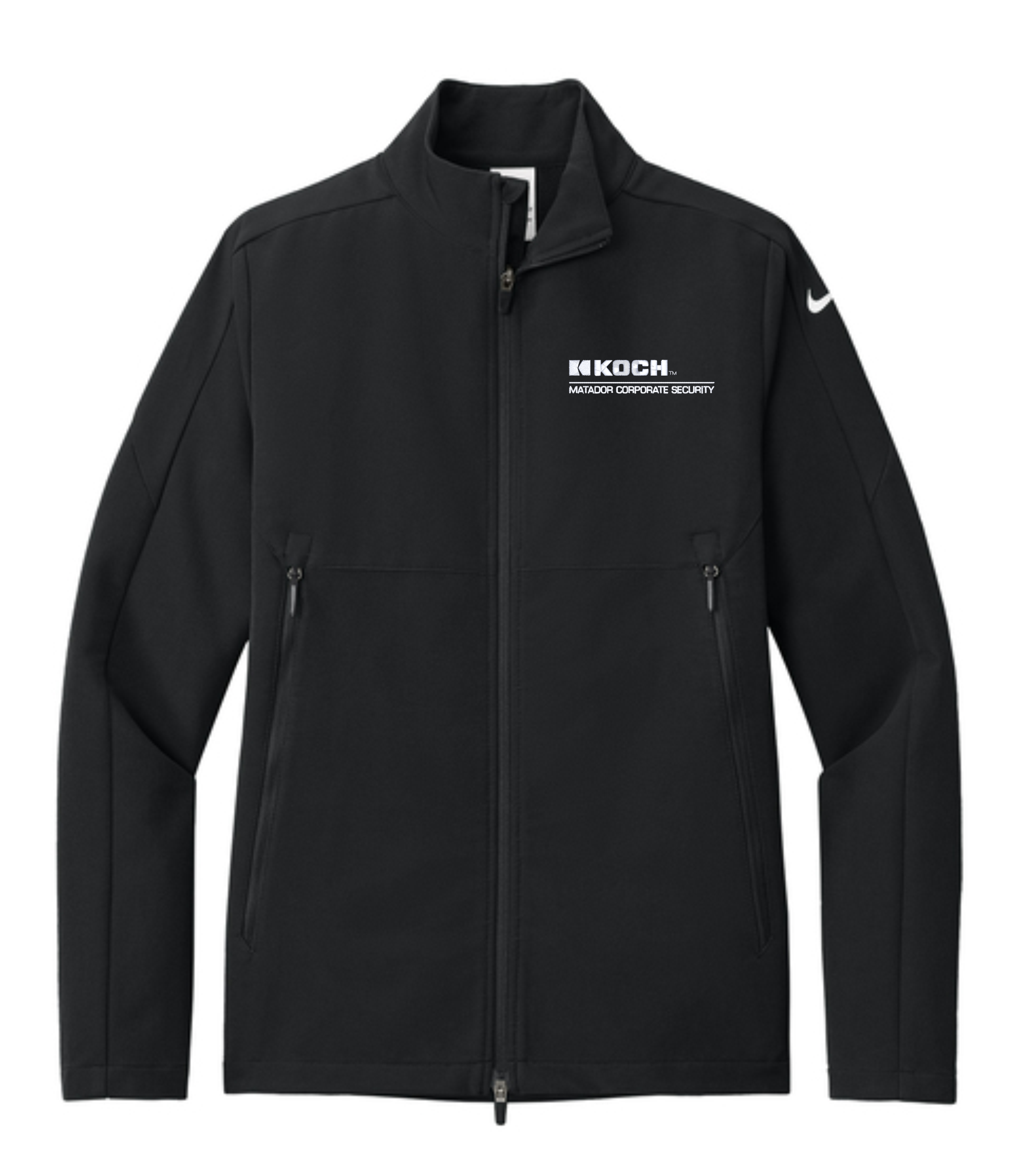 Nike Full-Zip Soft Shell Jacket NKHM7926 With Koch Text Embroidery