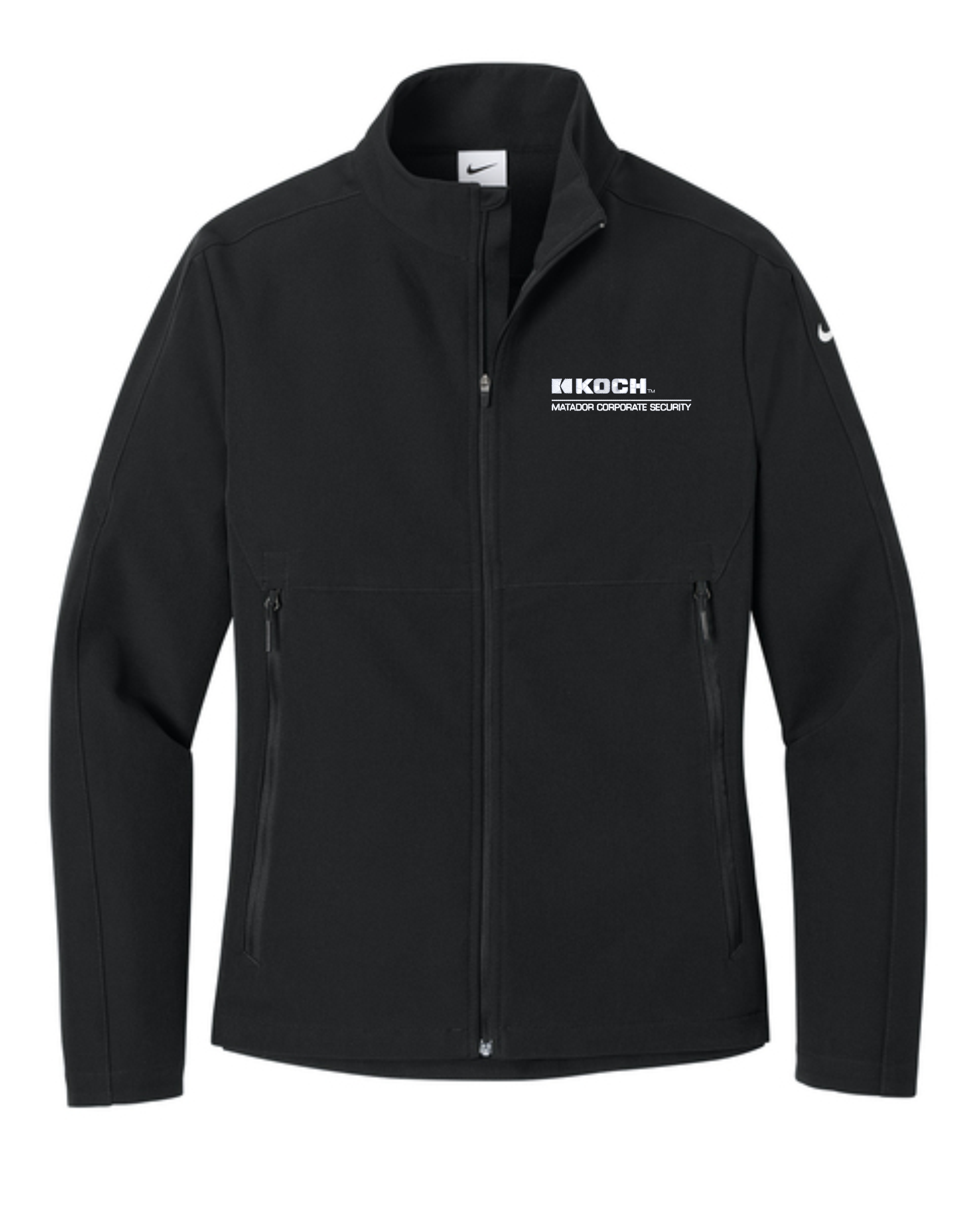 Nike Women's Full-Zip Soft Shell Jacket NKHM7937 With Koch Text Embroidery