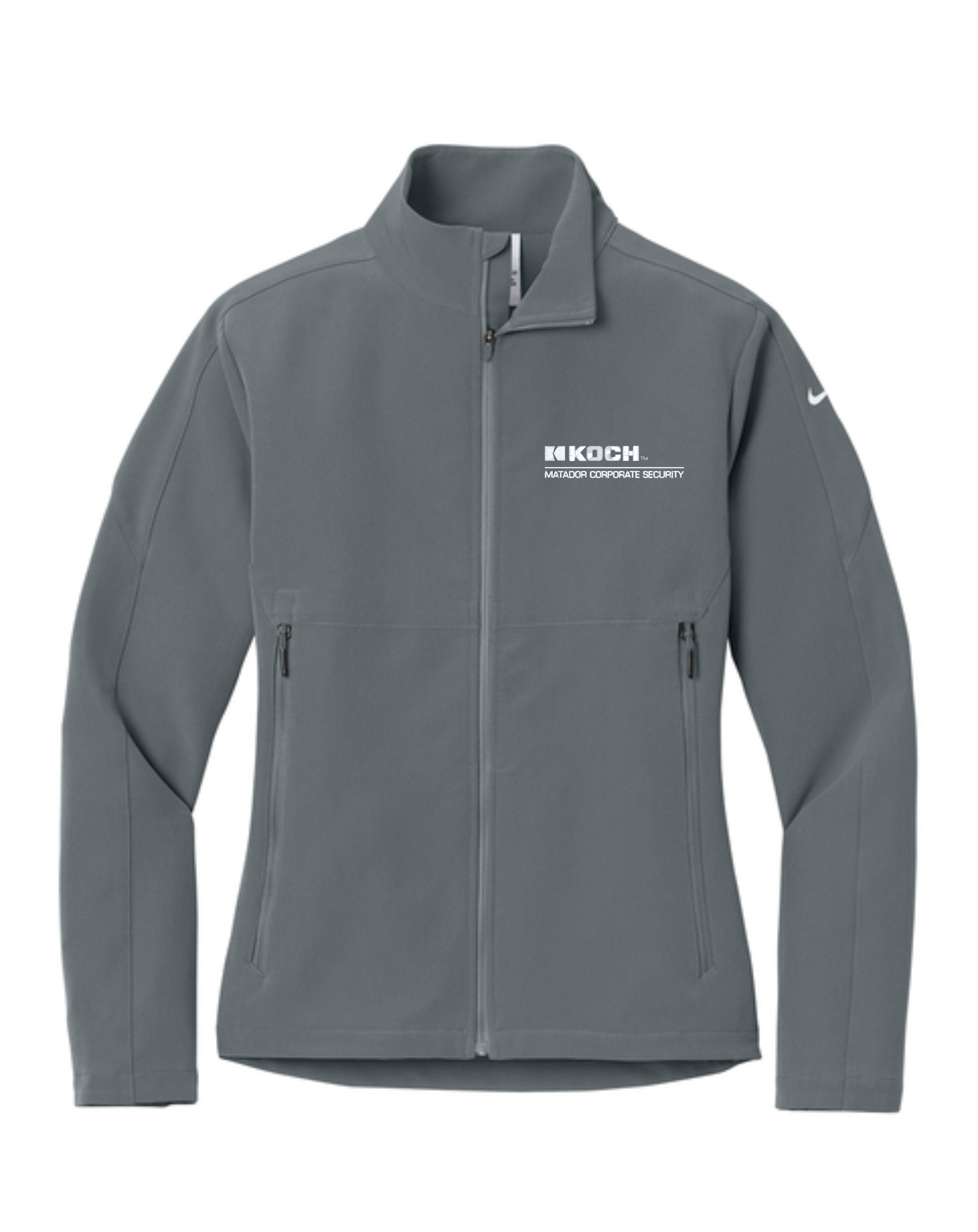 Nike Women's Full-Zip Soft Shell Jacket NKHM7937 With Koch Text Embroidery