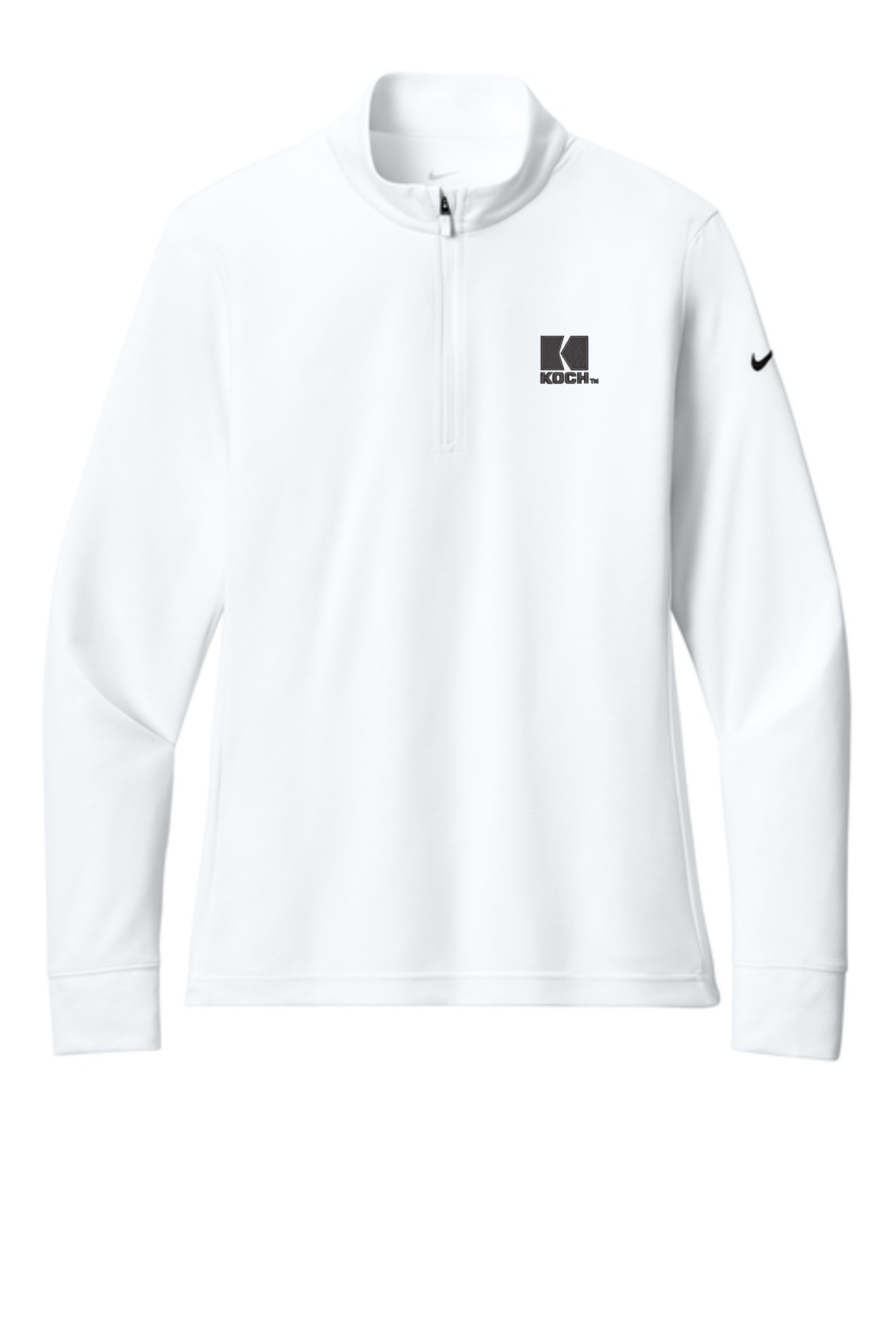 Nike Women's Essential 1/2-Zip Cover-Up NKHM7969 With Koch Embroidery
