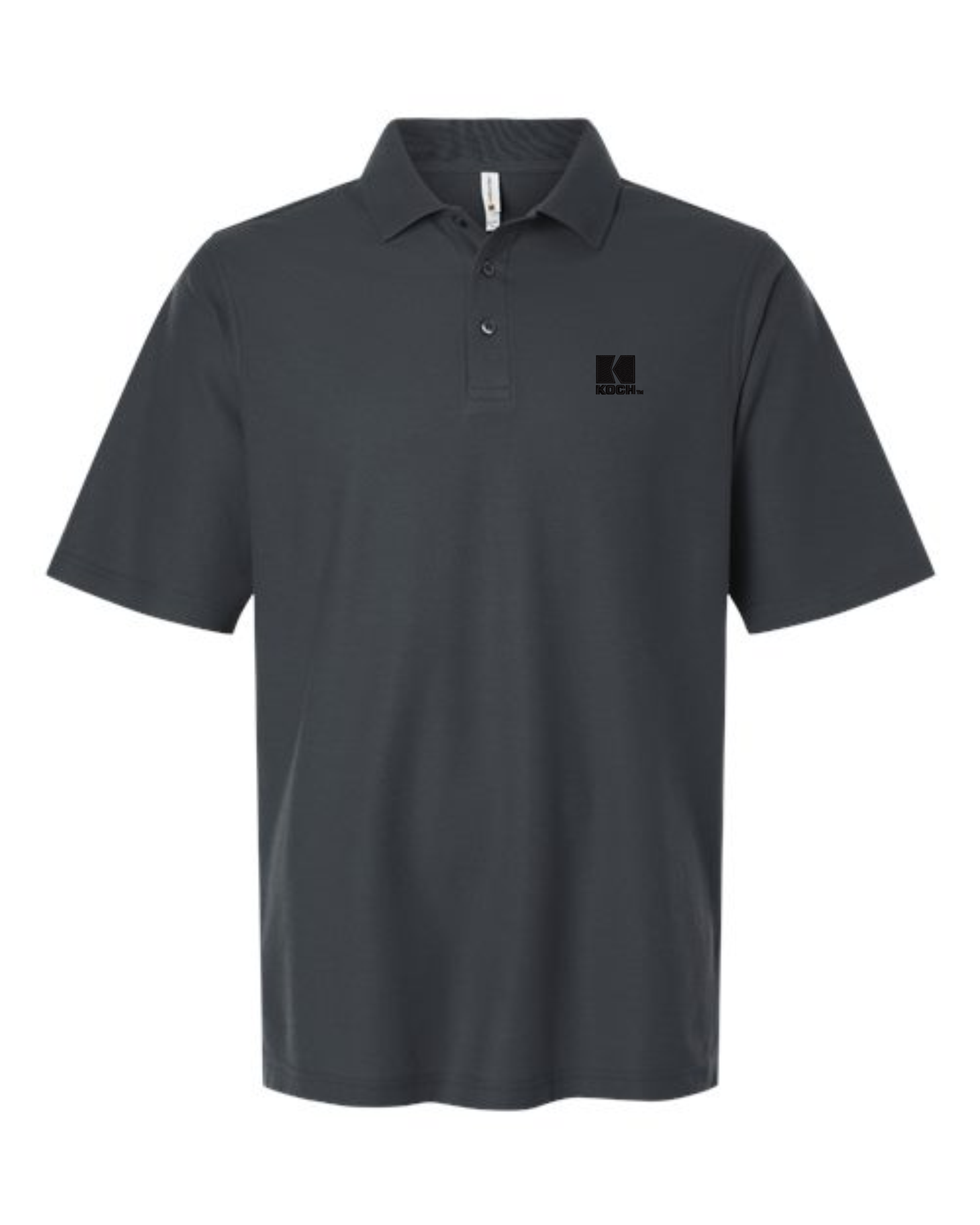 Harriton M105T Men's Tall Maverick CVC Pique Polo With Koch Embroidery