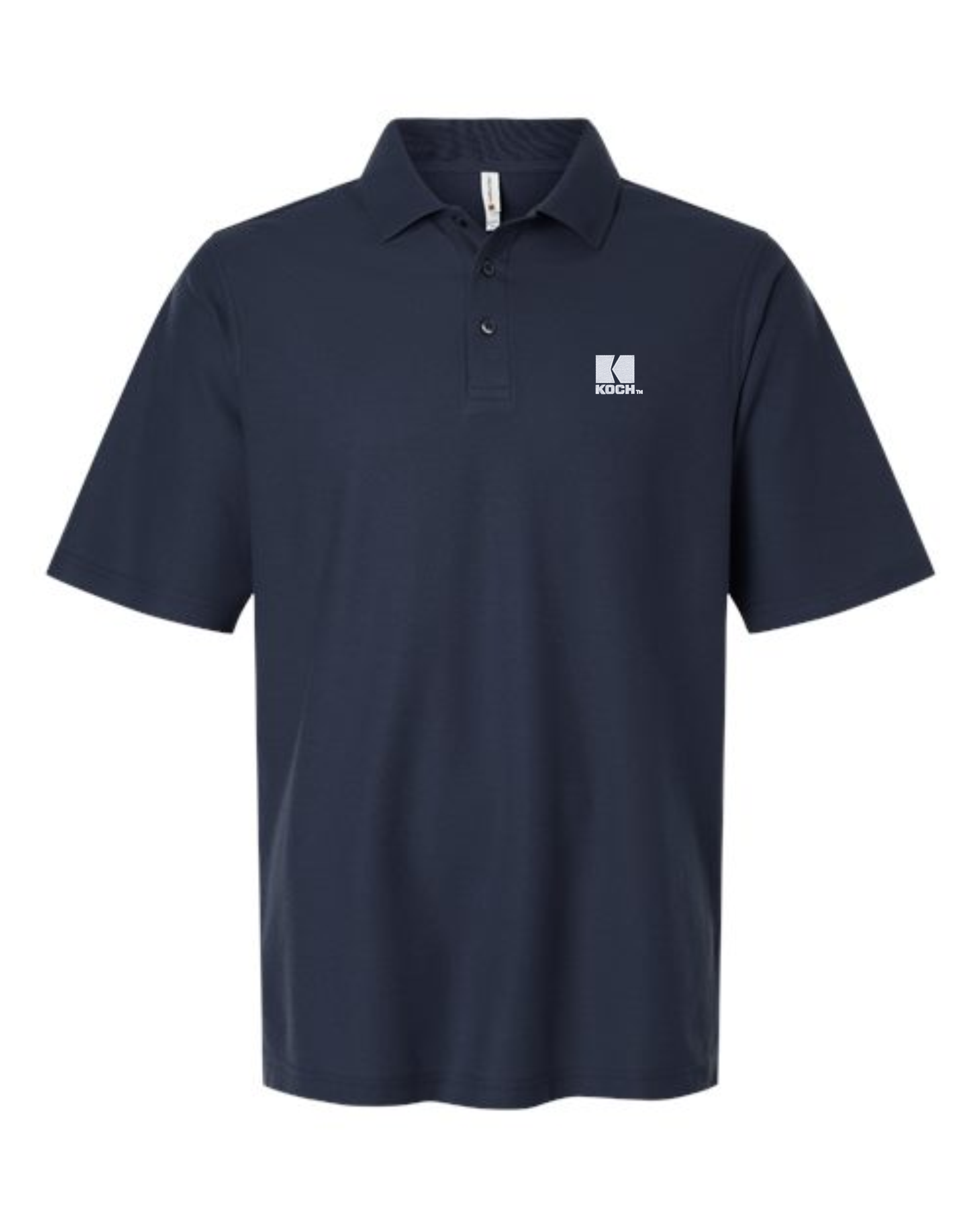 Harriton M105T Men's Tall Maverick CVC Pique Polo With Koch Embroidery